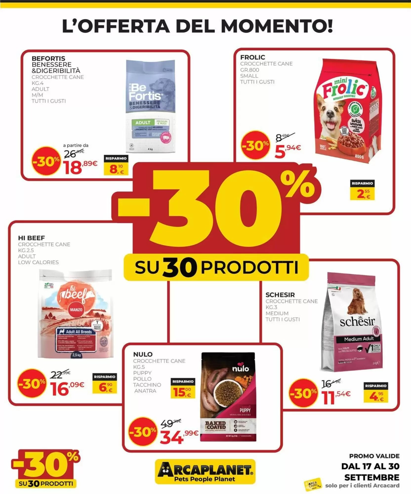 Volantino promozionale Arcaplanet  valide dal 17/09/2026 - Pagina 6.