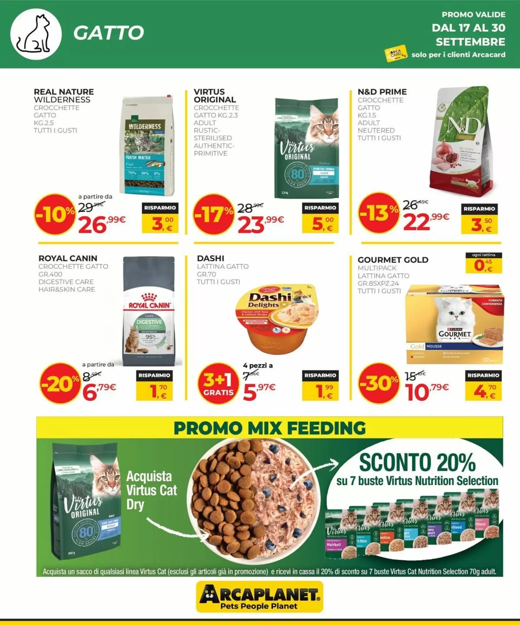 Volantino promozionale Arcaplanet  valide dal 17/09/2026 - Pagina 8.