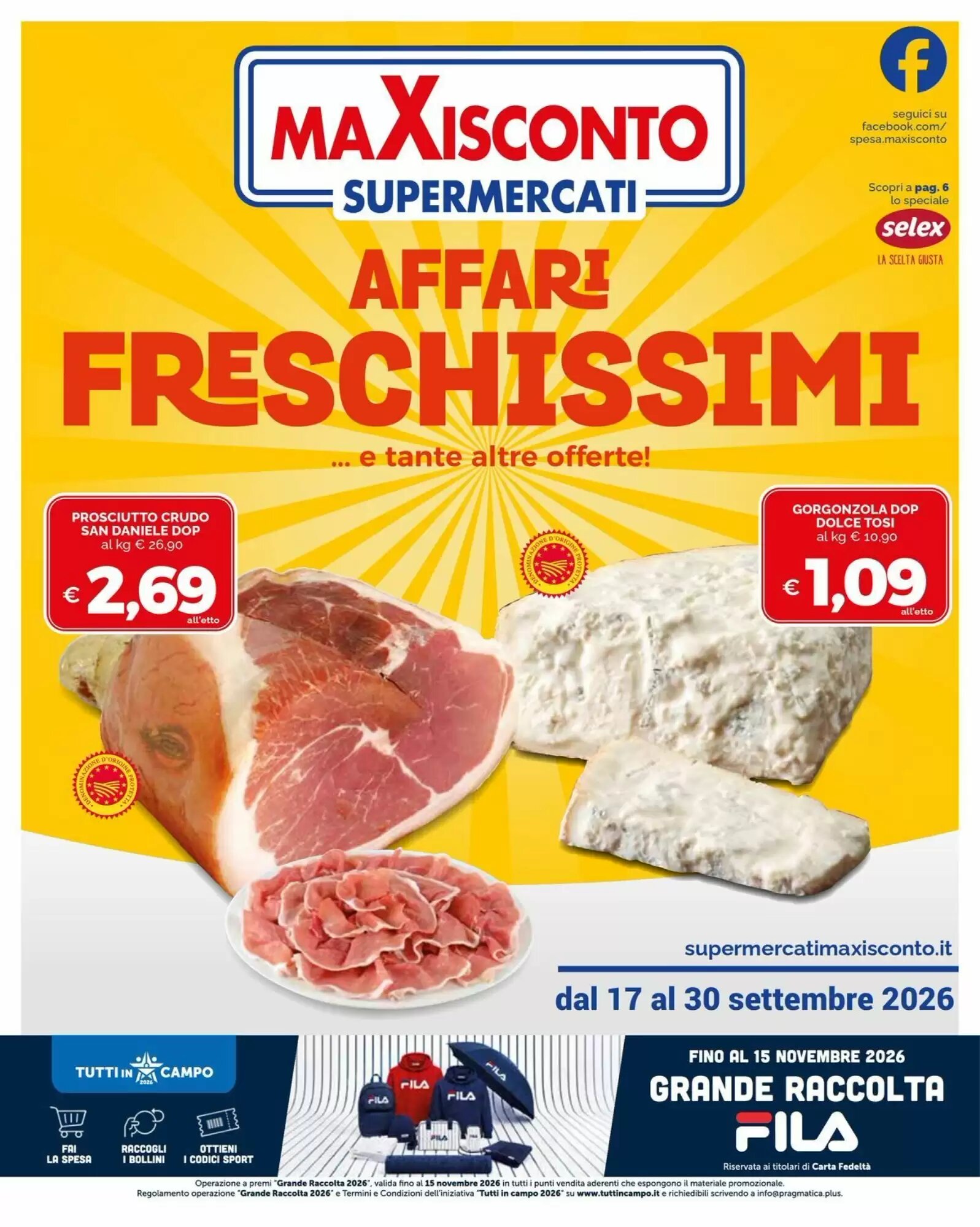 Volantino promozionale Maxisconto valide dal 17/09/2026 - Pagina 1.