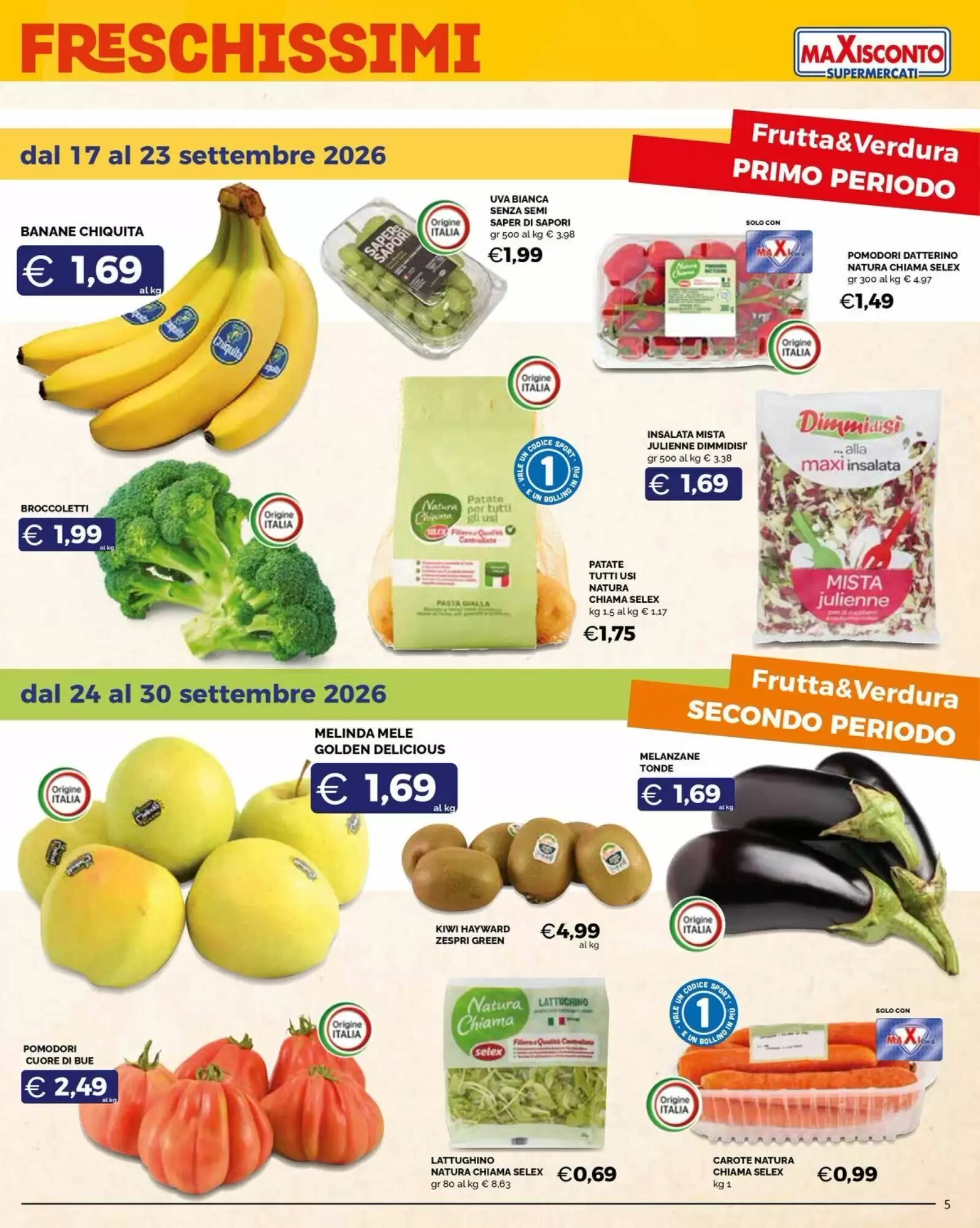 Volantino promozionale Maxisconto  valide dal 17/09/2026 - Pagina 5.