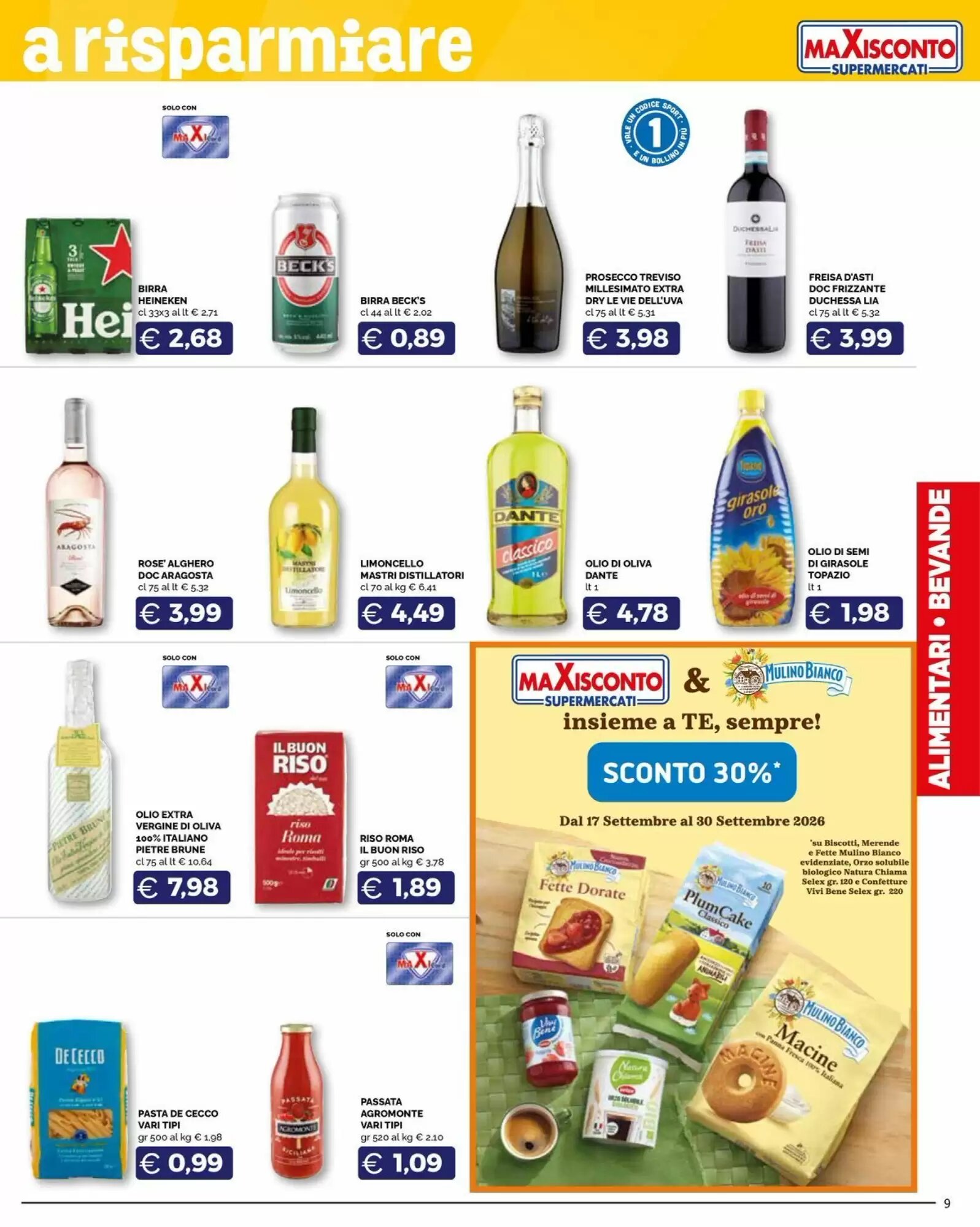 Volantino promozionale Maxisconto  valide dal 17/09/2026 - Pagina 9.