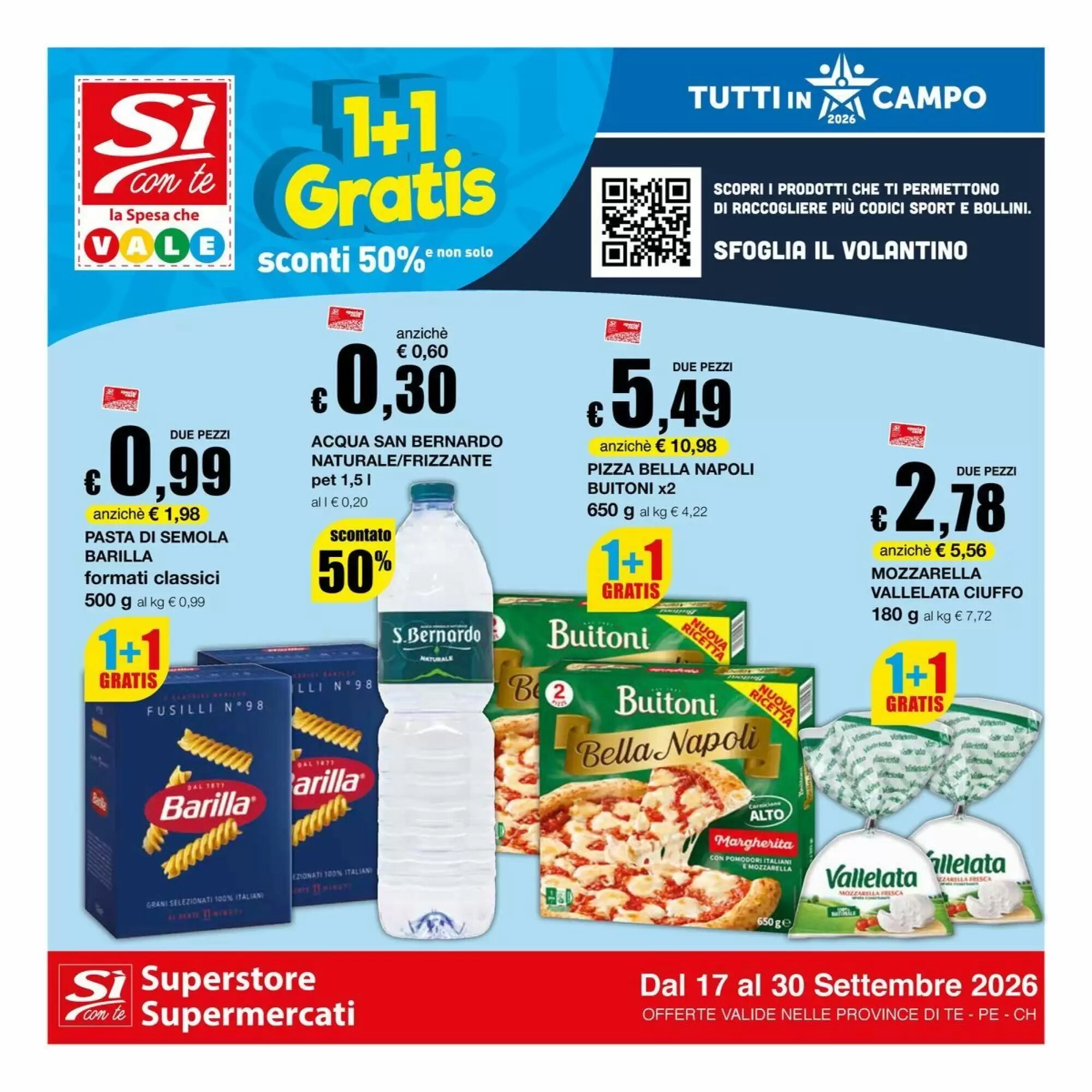 Volantino promozionale Sì con te  valide dal 17/09/2026 - Pagina 1.