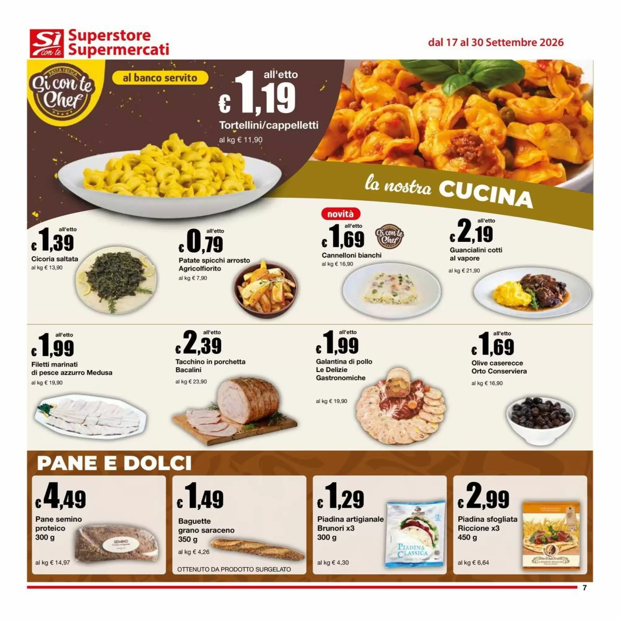 Volantino promozionale Sì con te  valide dal 17/09/2026 - Pagina 7.