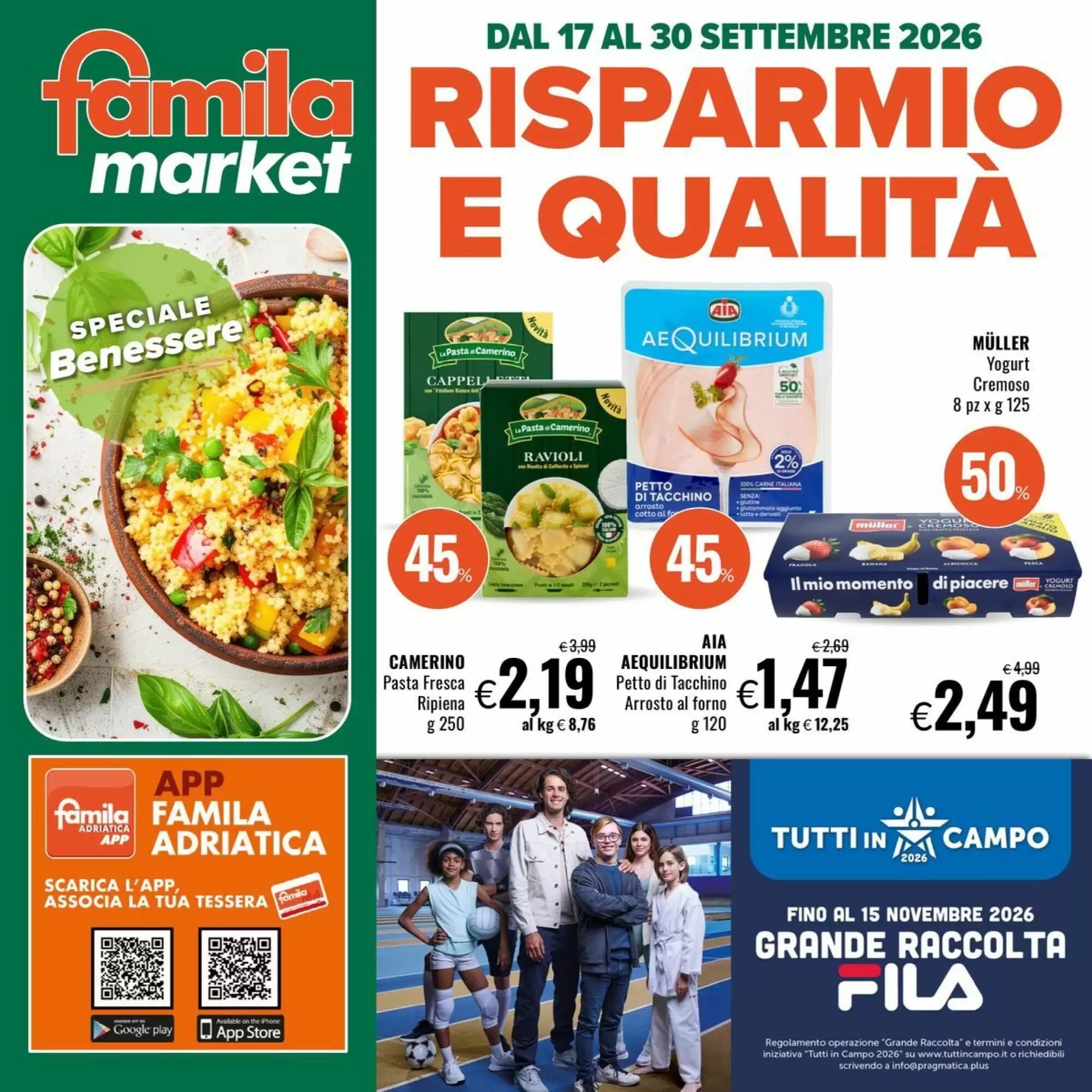 Volantino promozionale Famila Market valide dal 17/09/2026 - Pagina 1.