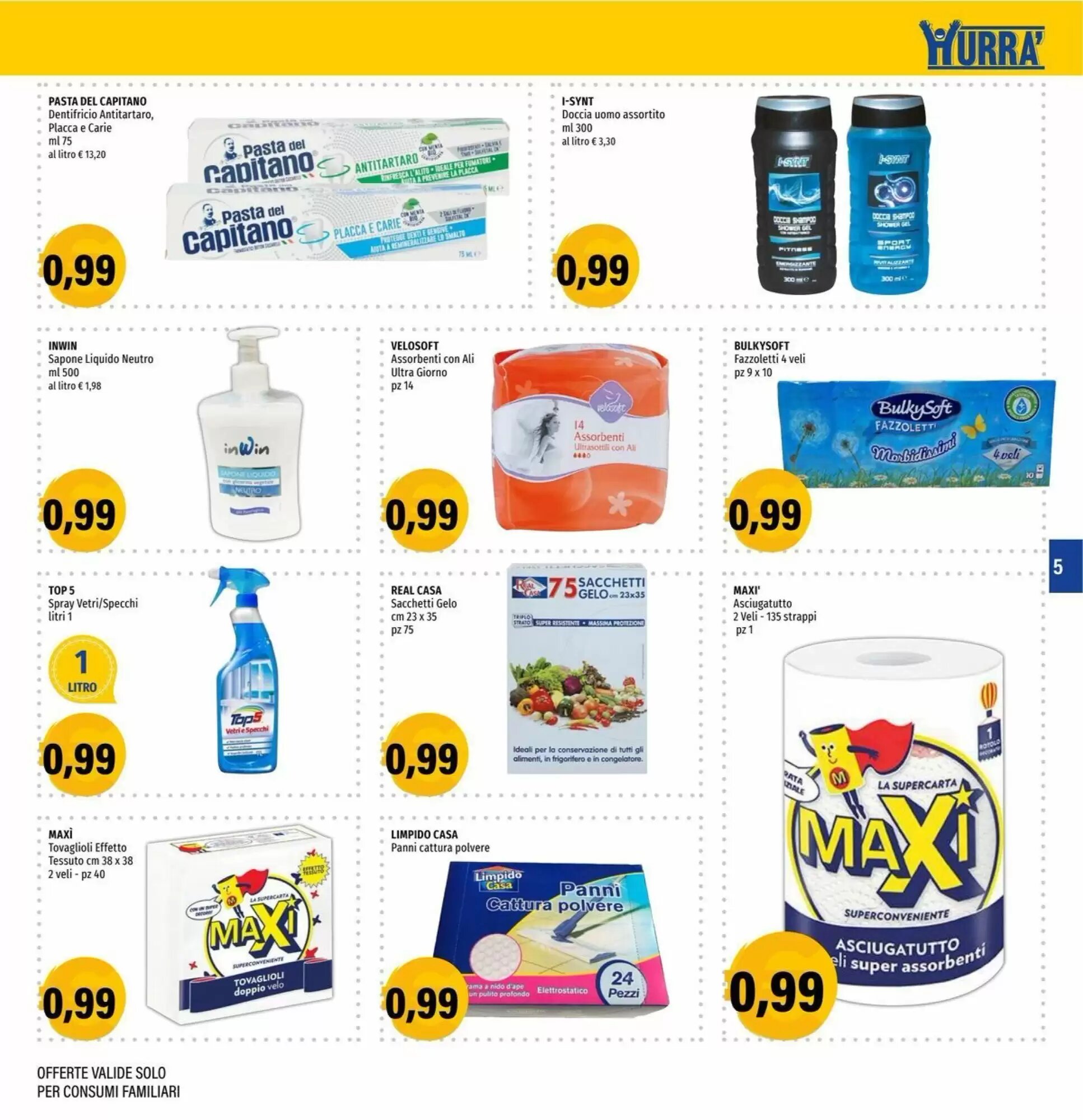 Volantino promozionale Hurrà  valide dal 17/09/2026 - Pagina 5.