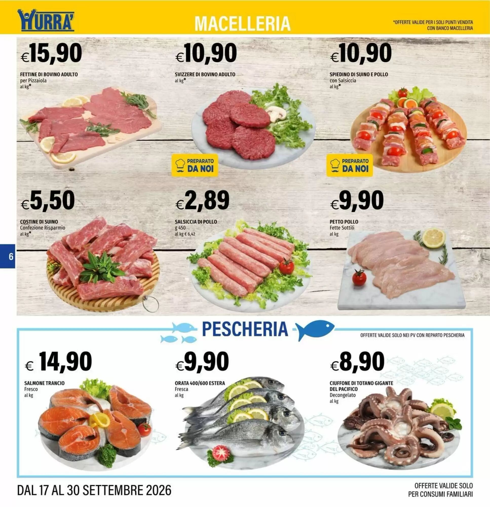 Volantino promozionale Hurrà  valide dal 17/09/2026 - Pagina 6.