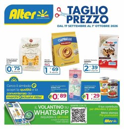 Volantino promozionale Alter Discount  valide dal 17/09/2026