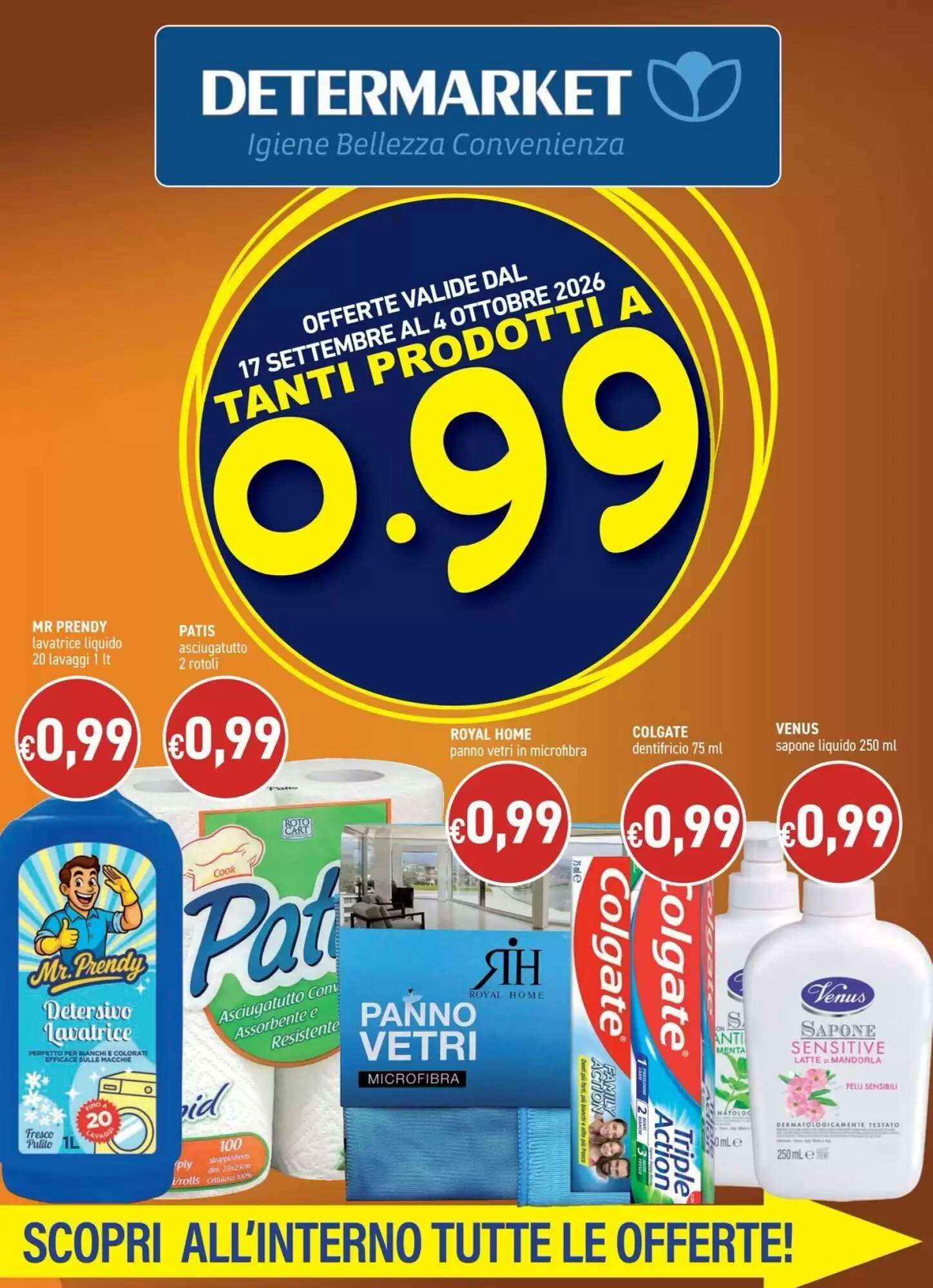 Volantino promozionale Determarket  valide dal 17/09/2026 - Pagina 1.