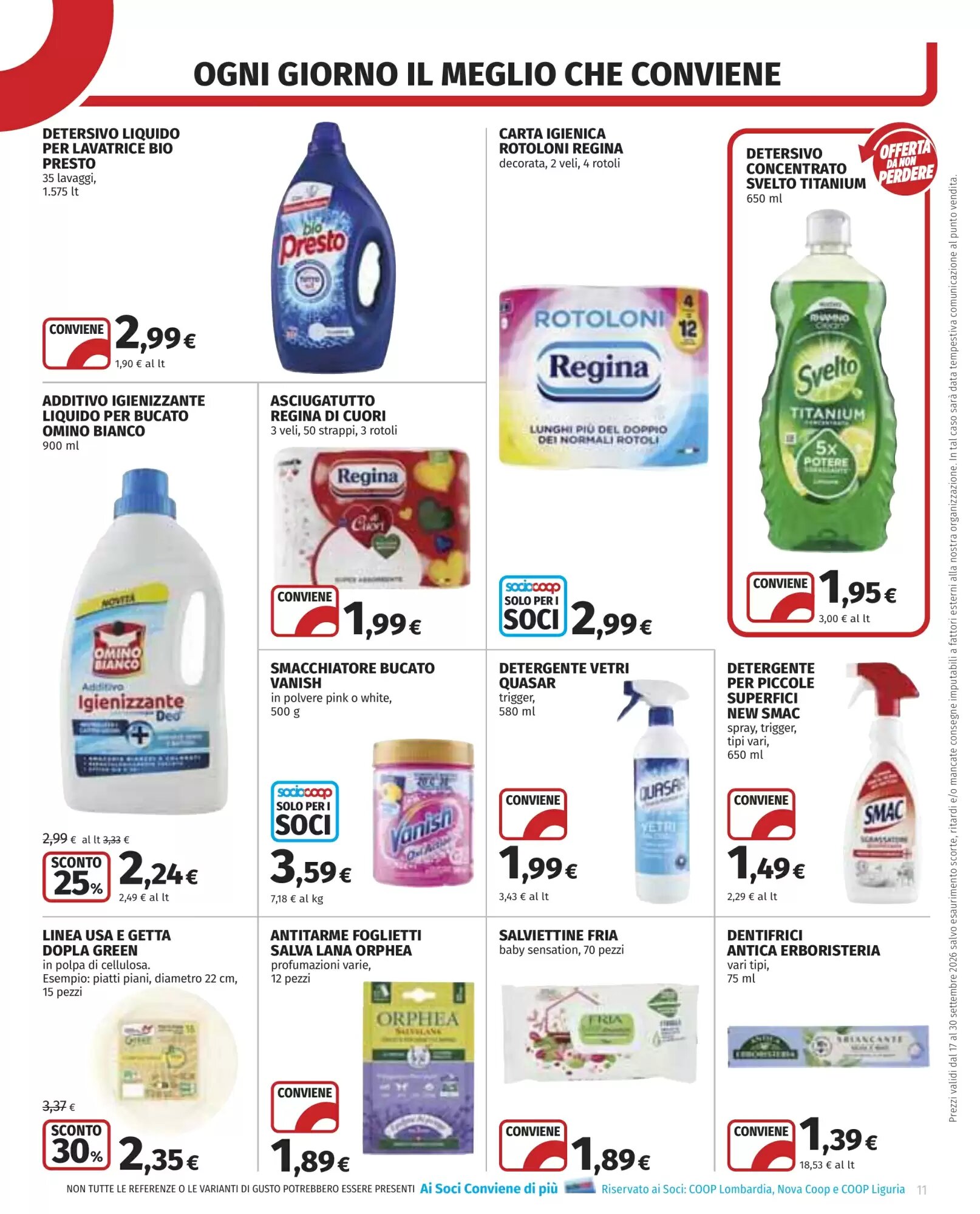 Volantino promozionale Coop  valide dal 17/09/2026 - Pagina 11.