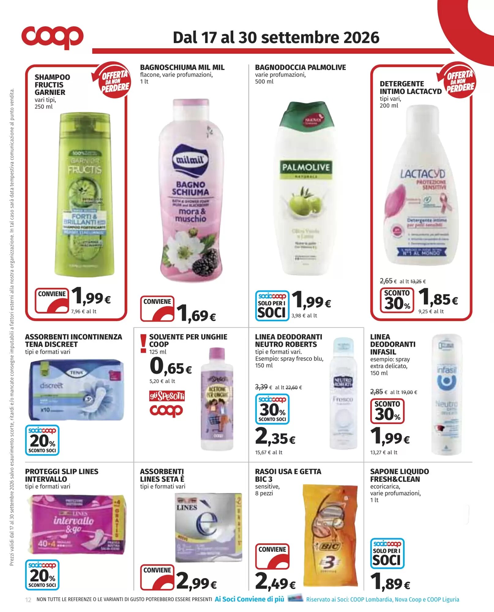Volantino promozionale Coop  valide dal 17/09/2026 - Pagina 12.