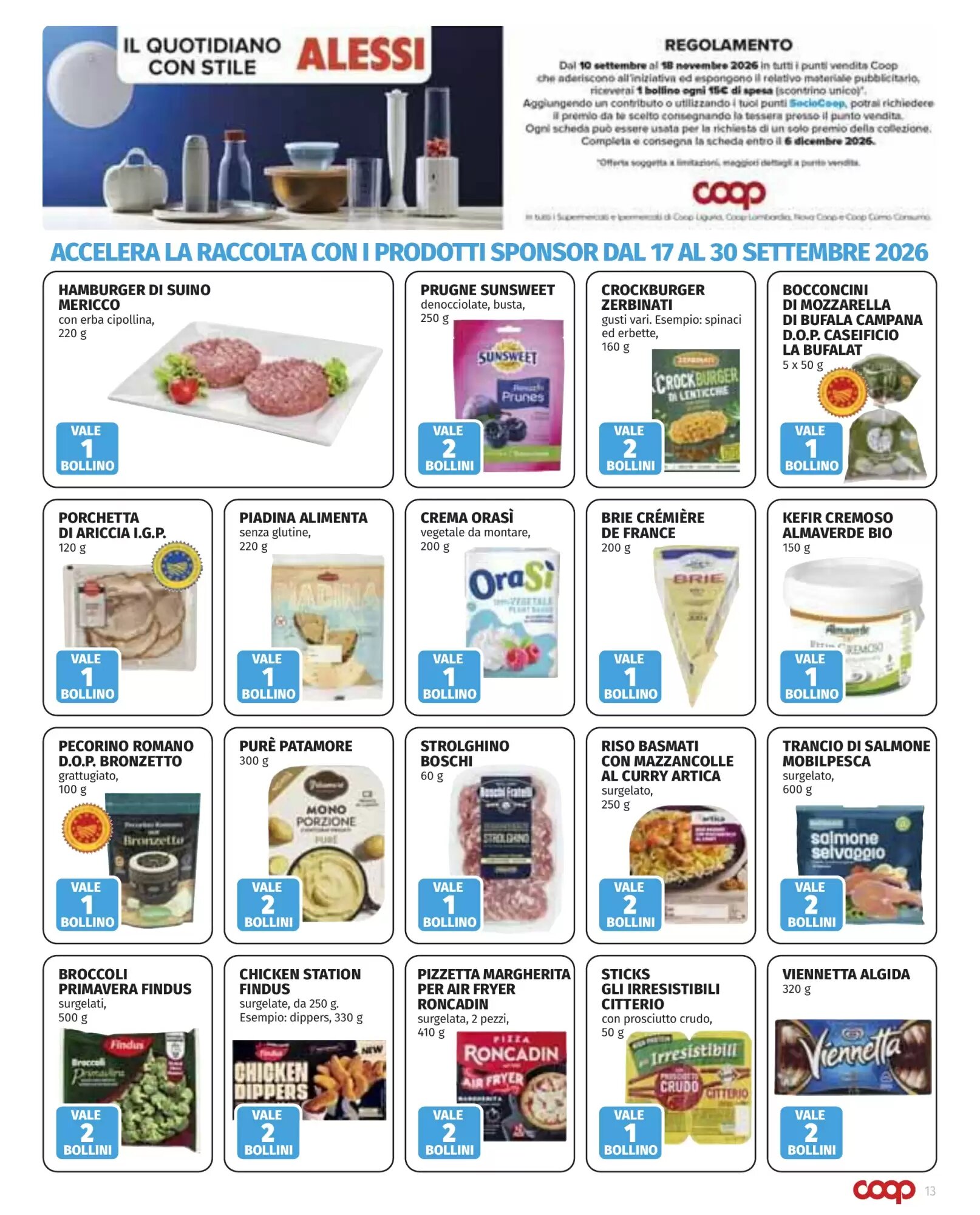 Volantino promozionale Coop  valide dal 17/09/2026 - Pagina 13.