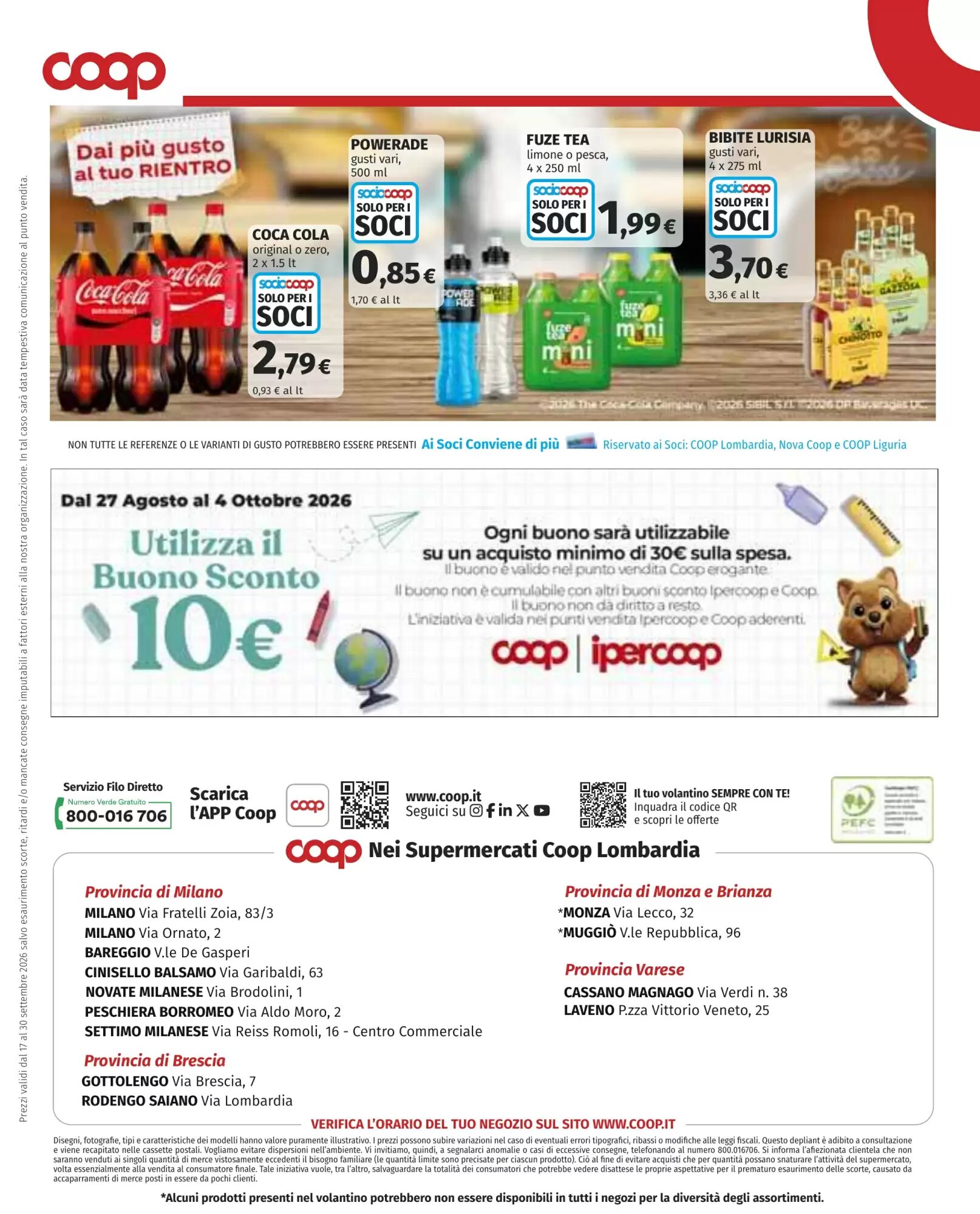 Volantino promozionale Coop  valide dal 17/09/2026 - Pagina 16.
