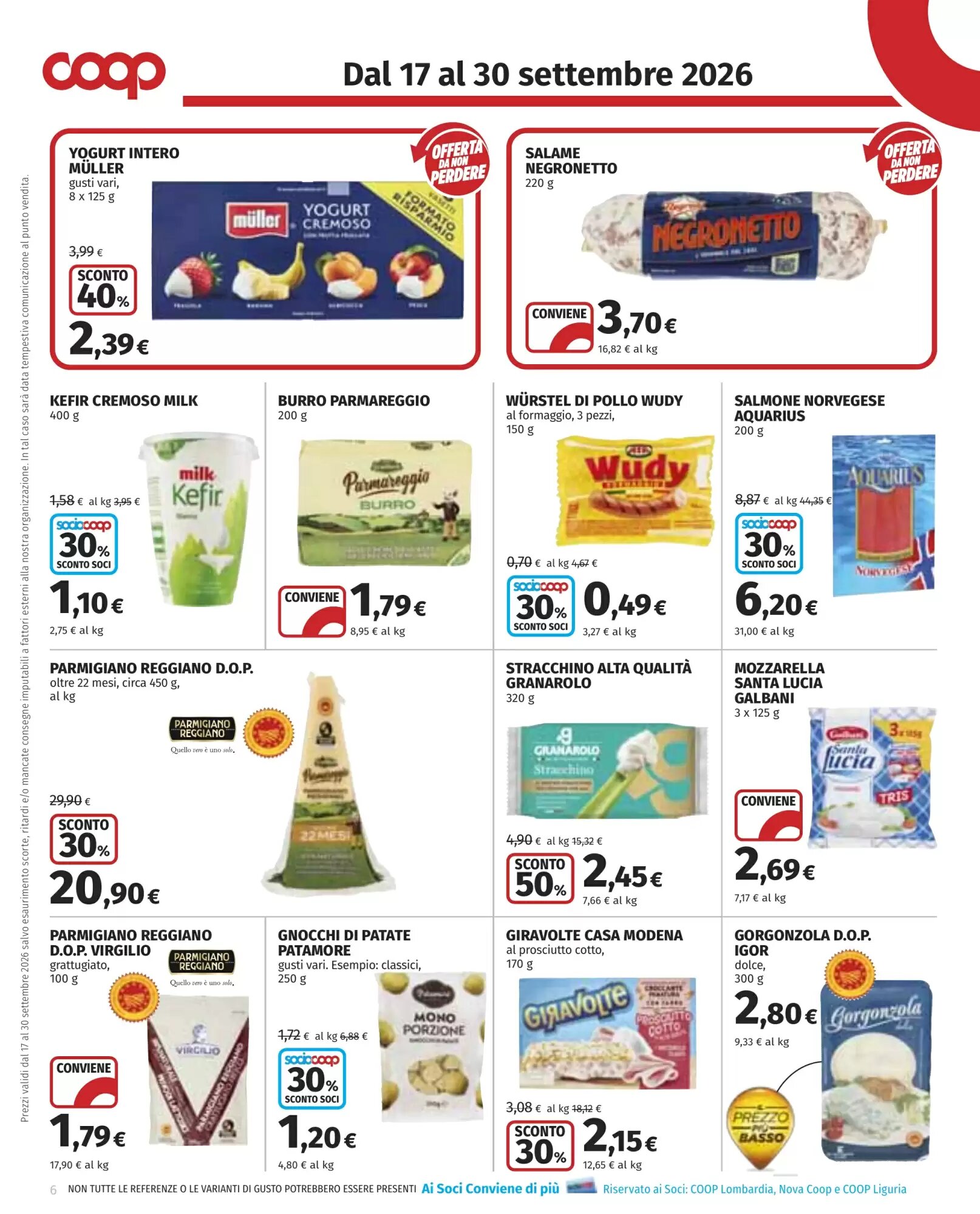 Volantino promozionale Coop  valide dal 17/09/2026 - Pagina 6.