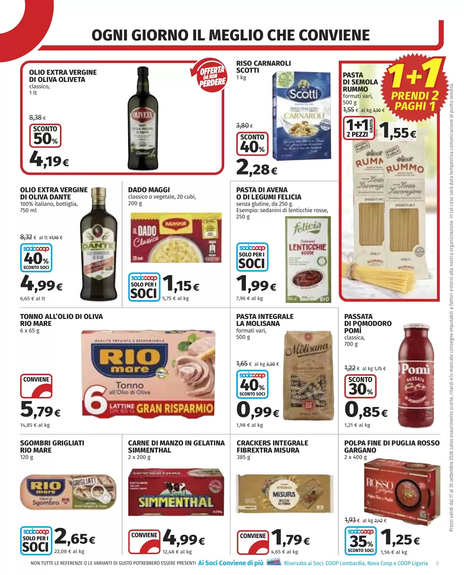 Volantino promozionale Coop  valide dal 17/09/2026 - Pagina 9.