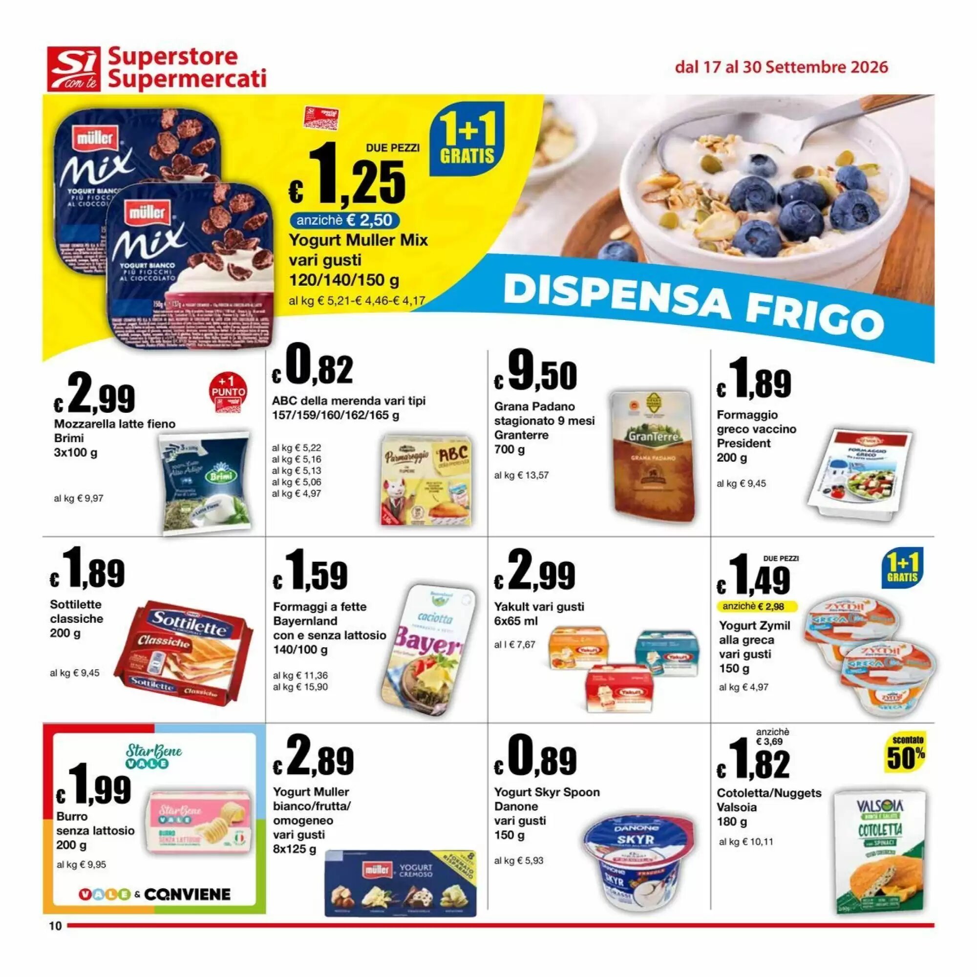 Volantino promozionale Sì con te  valide dal 17/09/2026 - Pagina 10.
