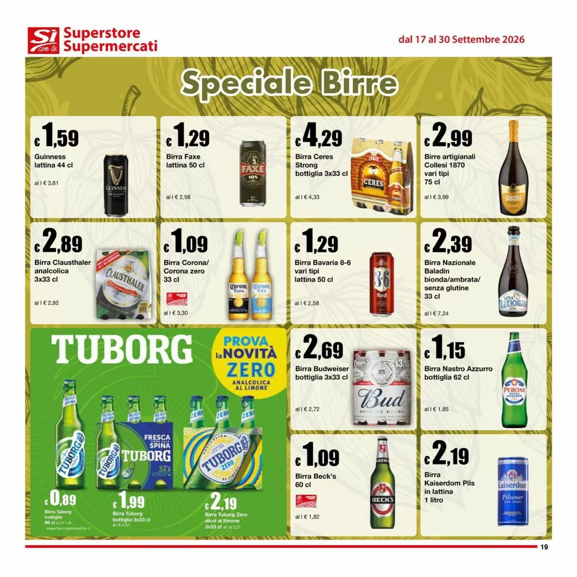 Volantino promozionale Sì con te  valide dal 17/09/2026 - Pagina 19.