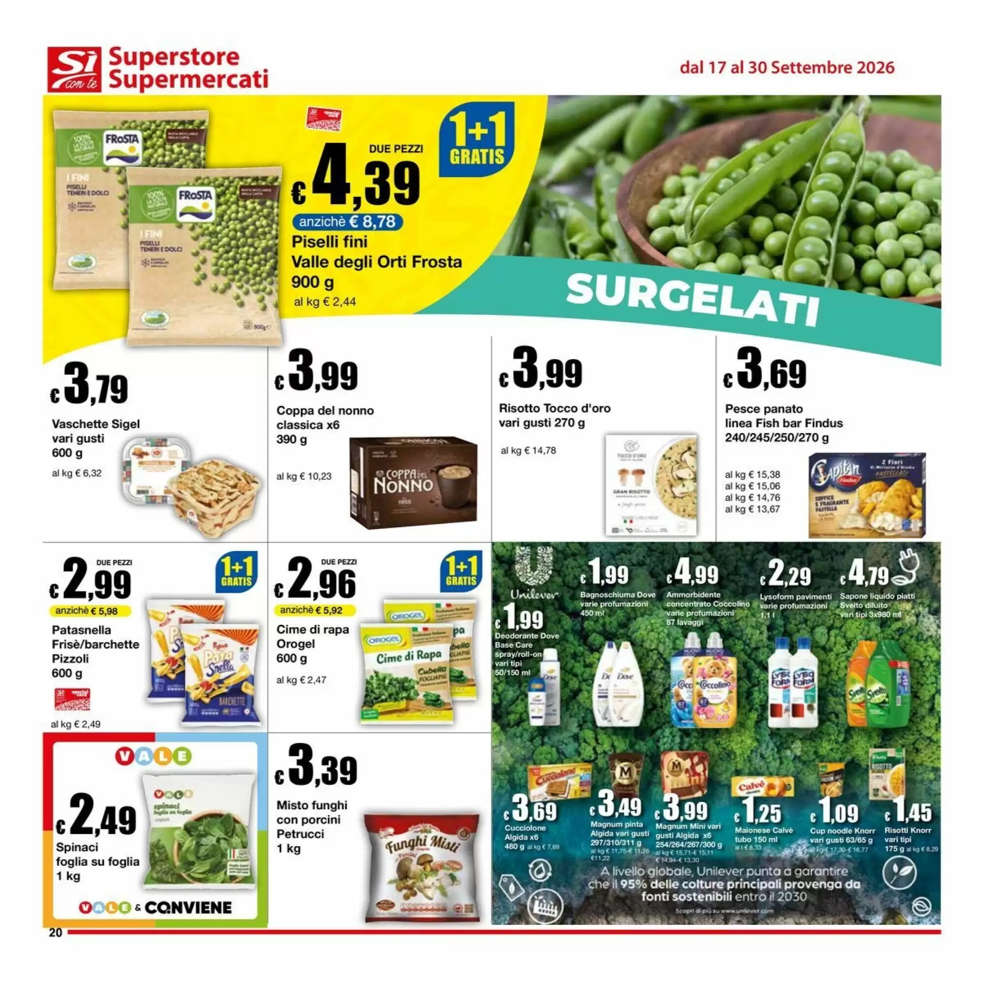 Volantino promozionale Sì con te  valide dal 17/09/2026 - Pagina 20.