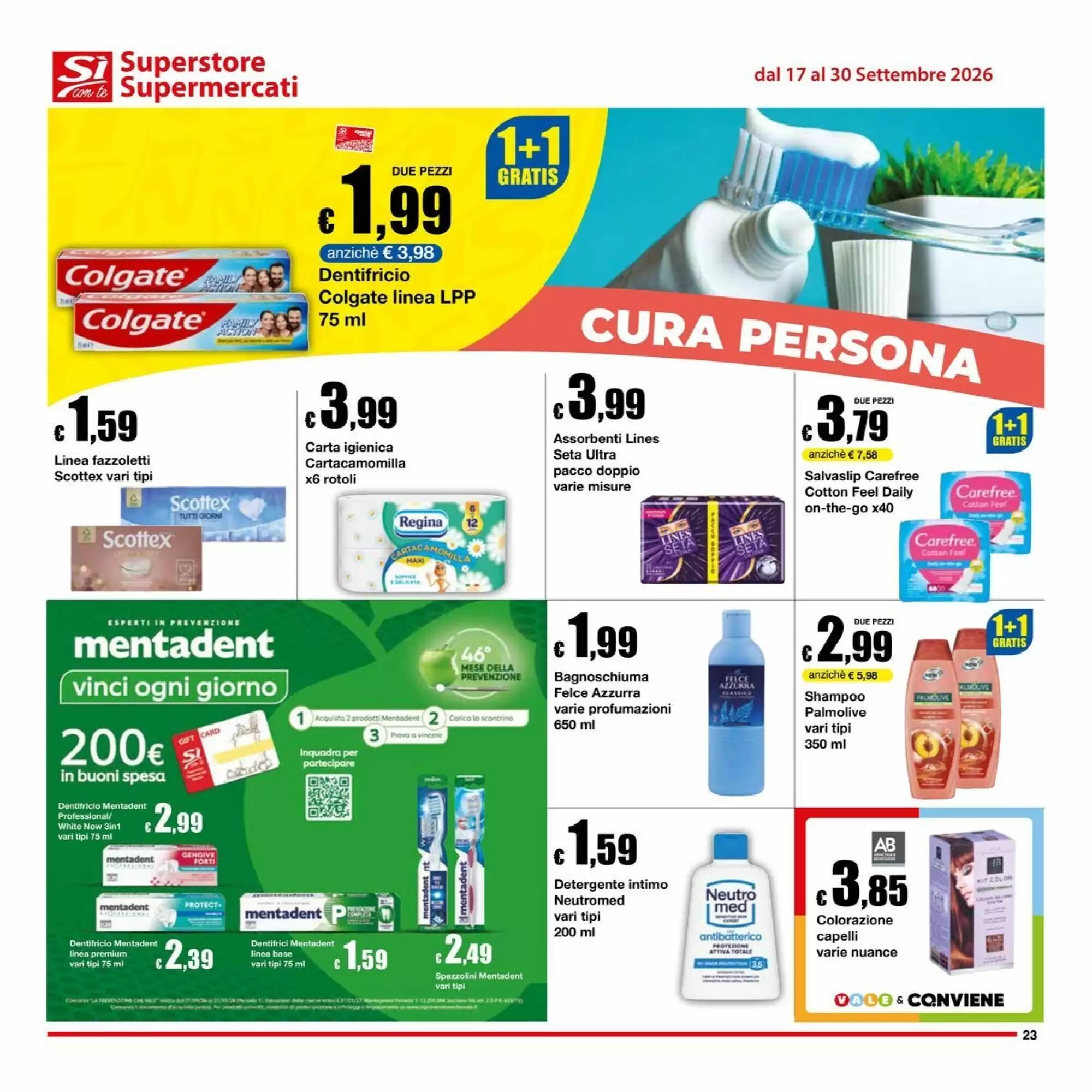 Volantino promozionale Sì con te  valide dal 17/09/2026 - Pagina 23.