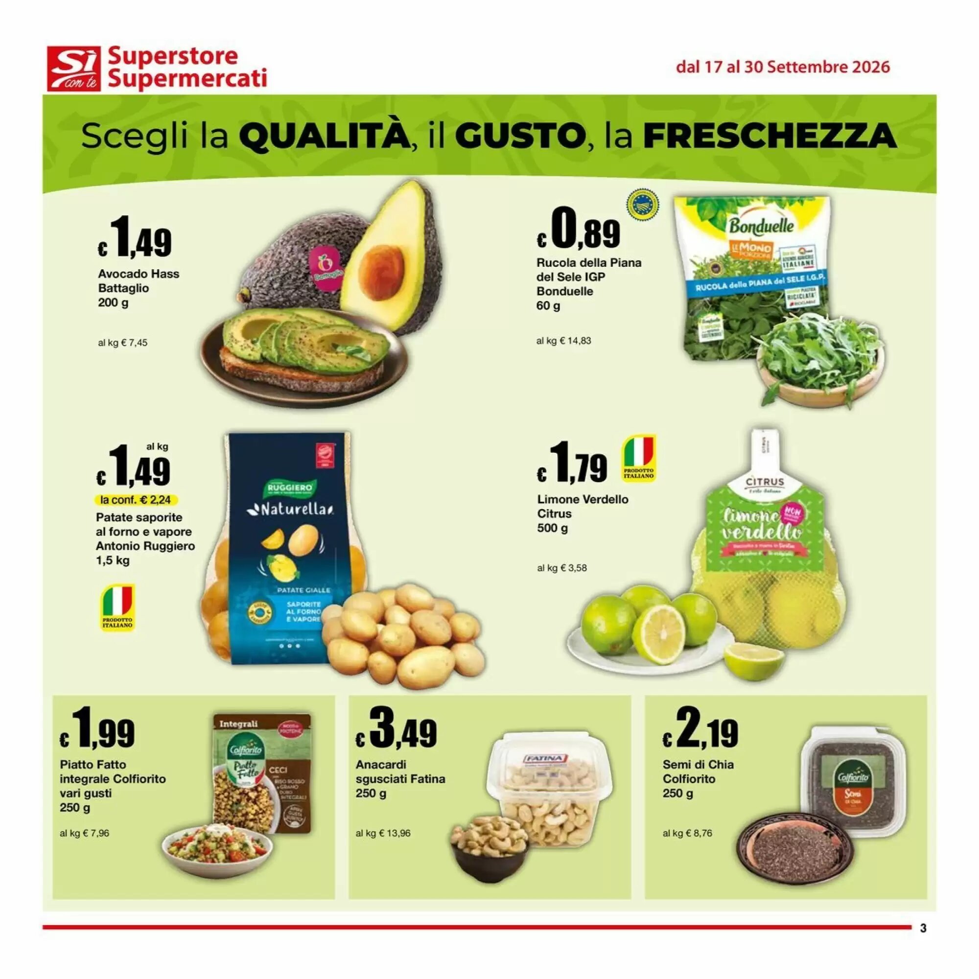Volantino promozionale Sì con te  valide dal 17/09/2026 - Pagina 3.