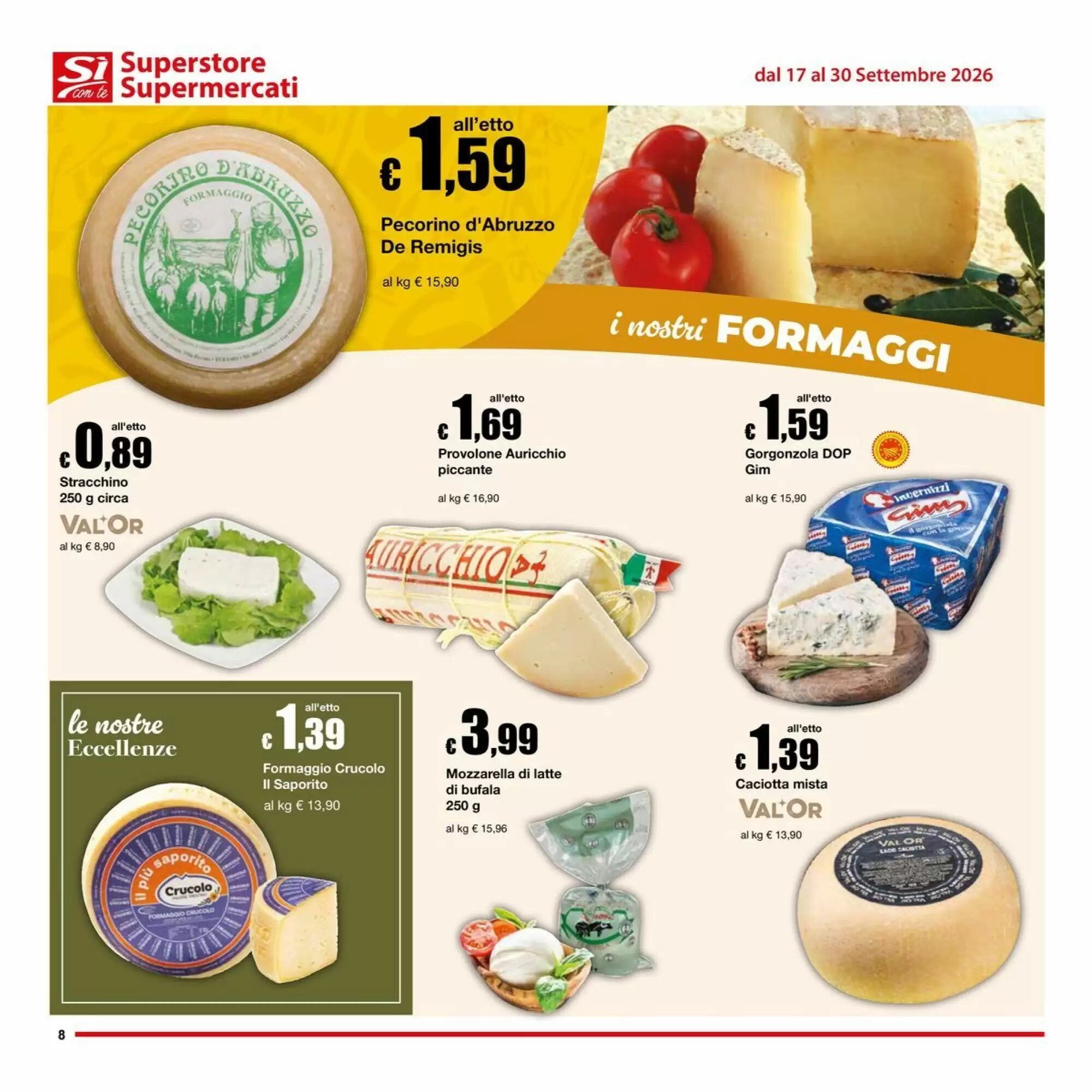 Volantino promozionale Sì con te  valide dal 17/09/2026 - Pagina 8.