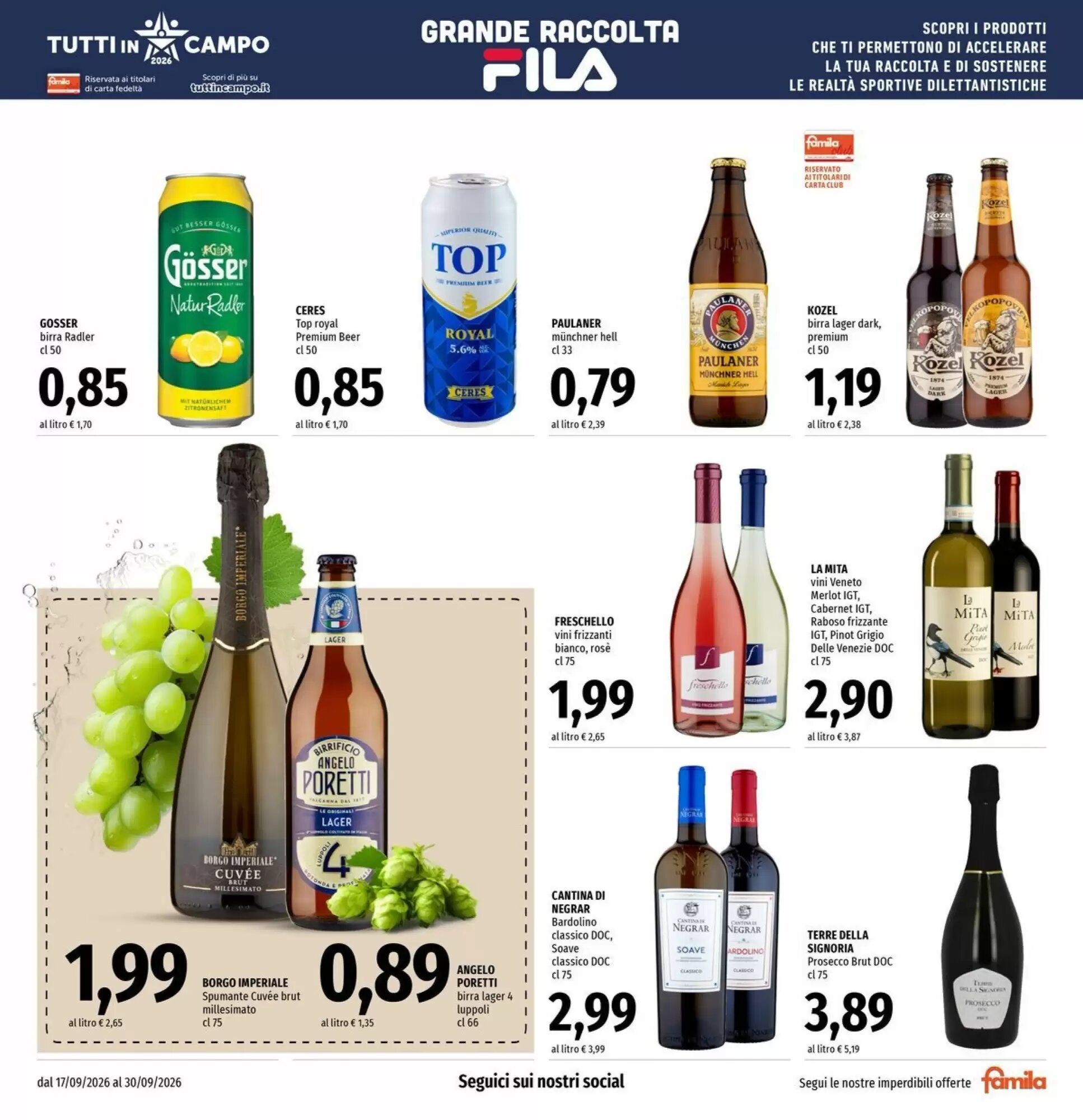 Volantino promozionale Famila Market  valide dal 17/09/2026 - Pagina 17.