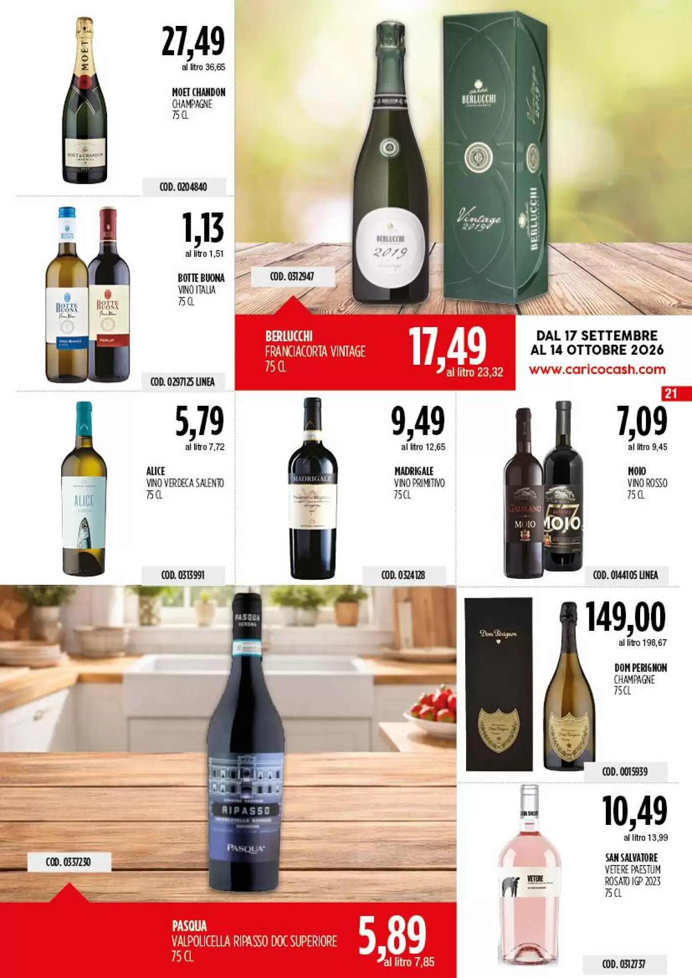 Volantino promozionale Carico Cash & Carry  valide dal 17/09/2026 - Pagina 21.