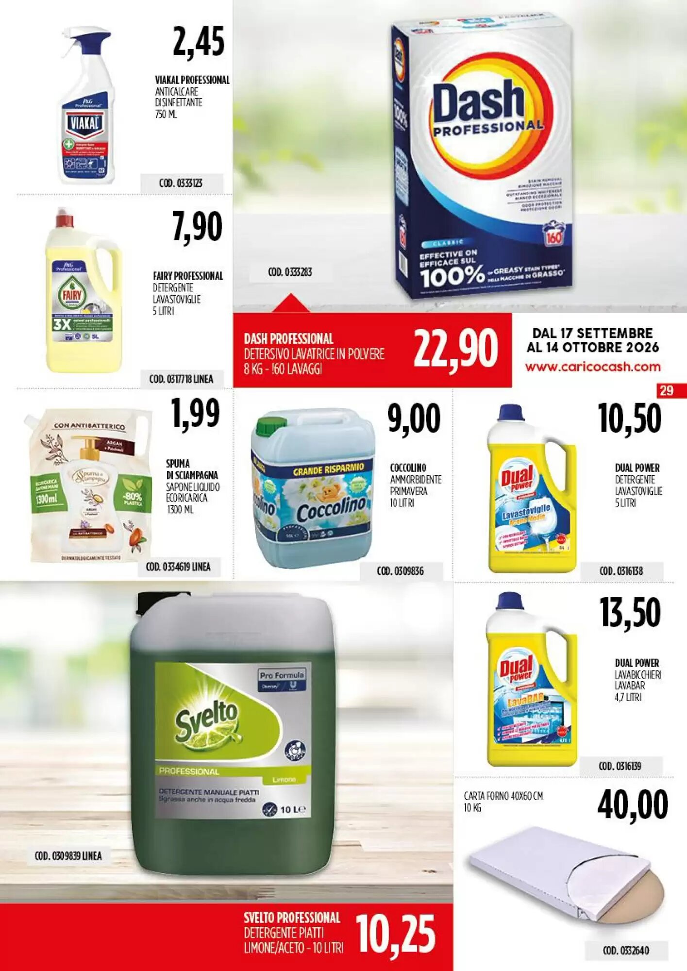 Volantino promozionale Carico Cash & Carry  valide dal 17/09/2026 - Pagina 29.