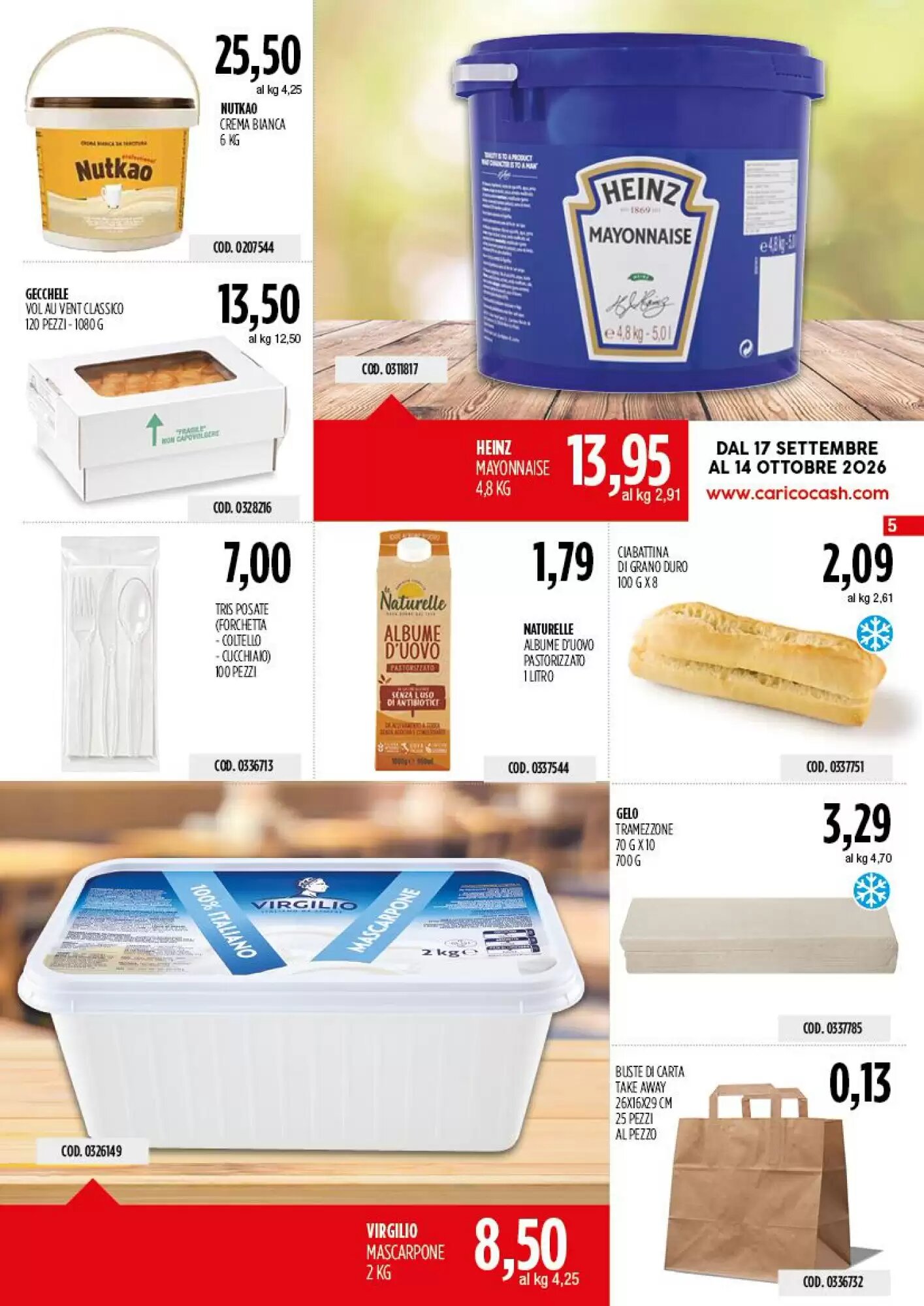 Volantino promozionale Carico Cash & Carry  valide dal 17/09/2026 - Pagina 5.