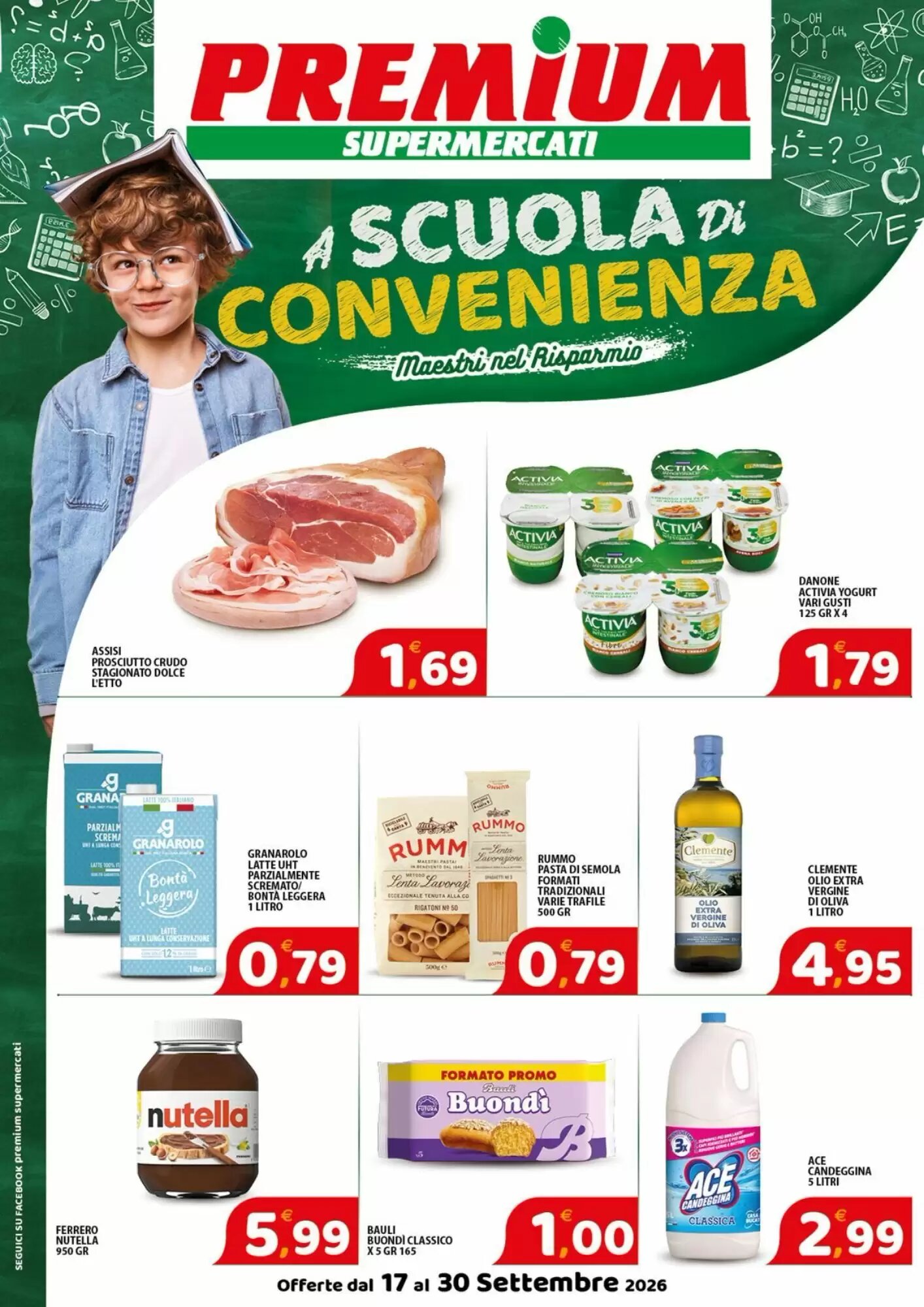Volantino promozionale Premium Supermercati  valide dal 17/09/2026 - Pagina 1.