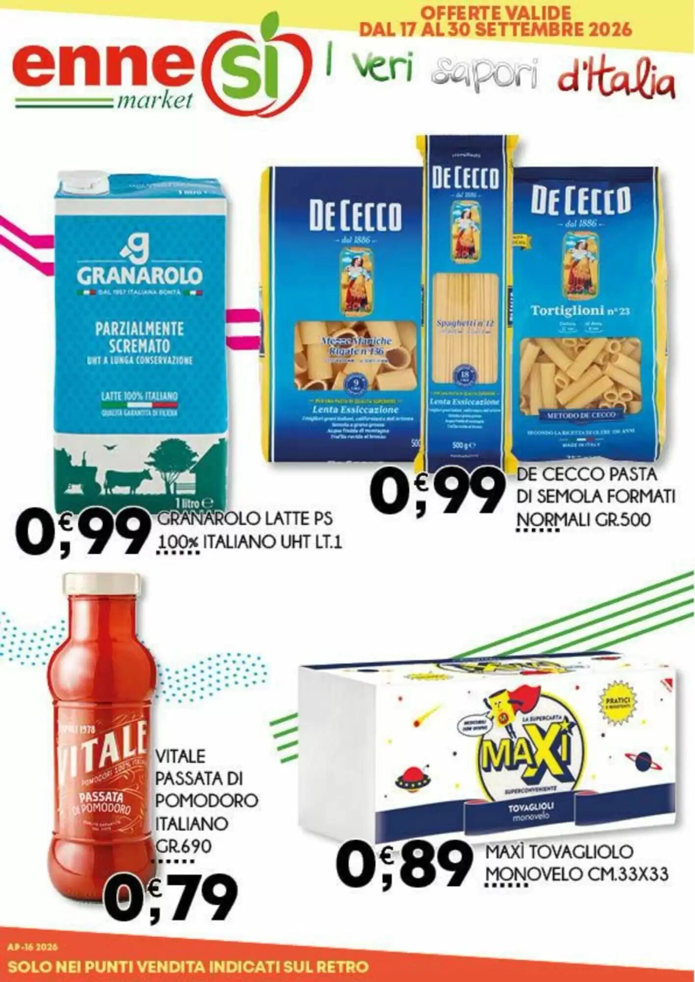 Volantino promozionale Enne Market valide dal 17/09/2026 - Pagina 1.