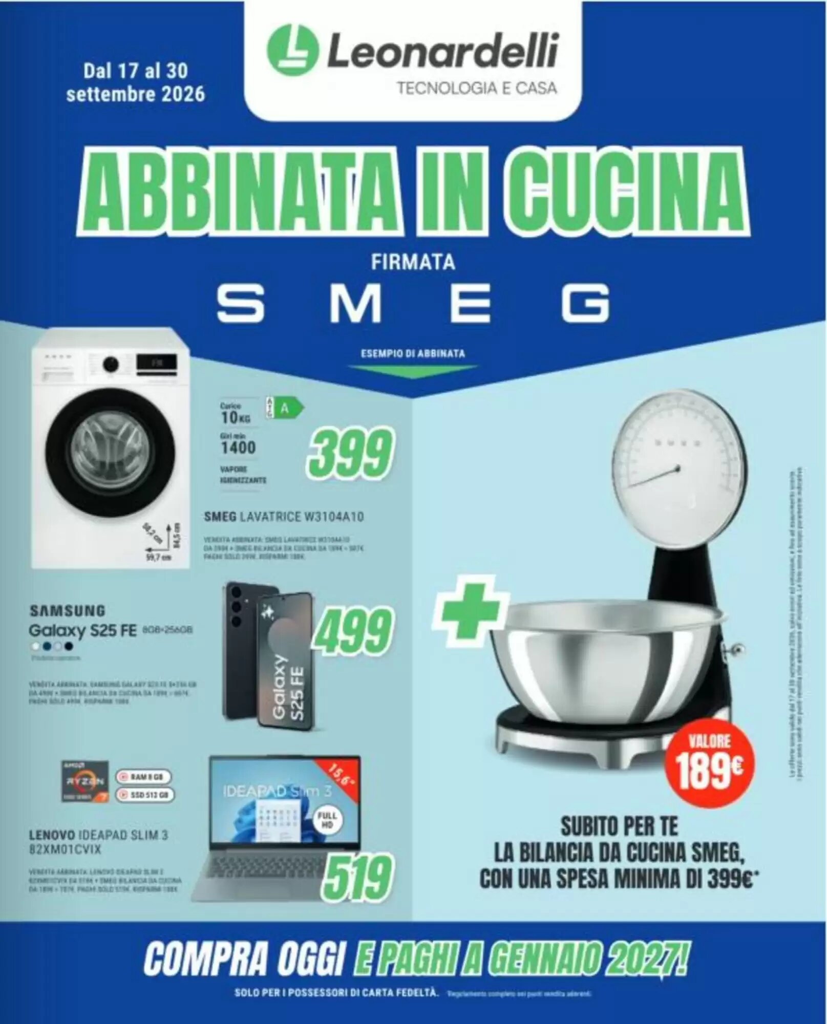 Volantino promozionale Leonardelli valide dal 17/09/2026 - Pagina 1.