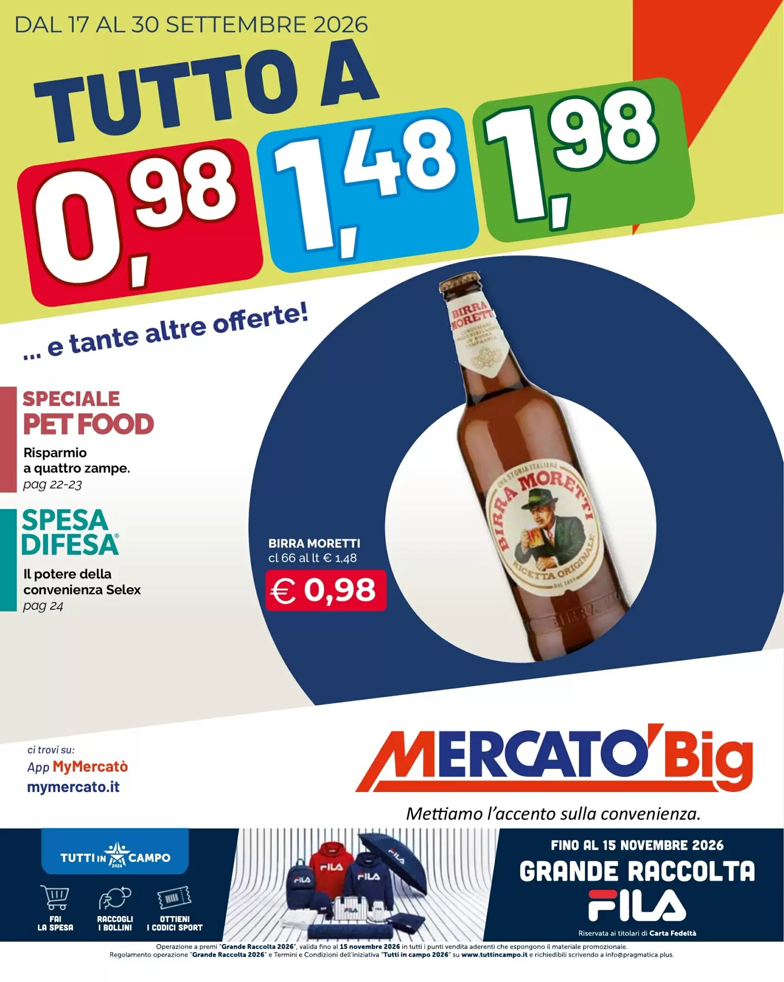 Volantino promozionale Mercatò Big valide dal 17/09/2026 - Pagina 1.