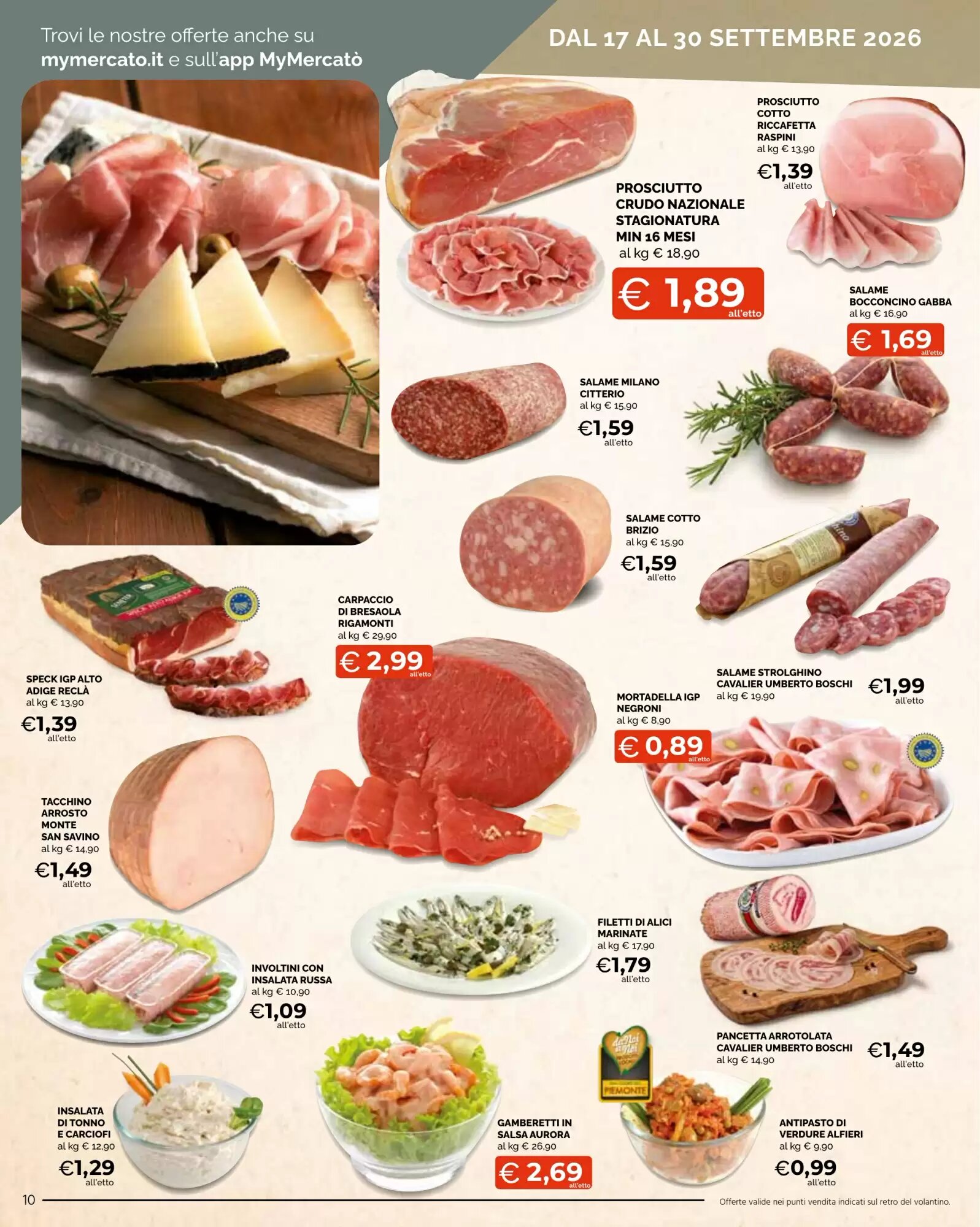 Volantino promozionale Mercatò Big  valide dal 17/09/2026 - Pagina 10.