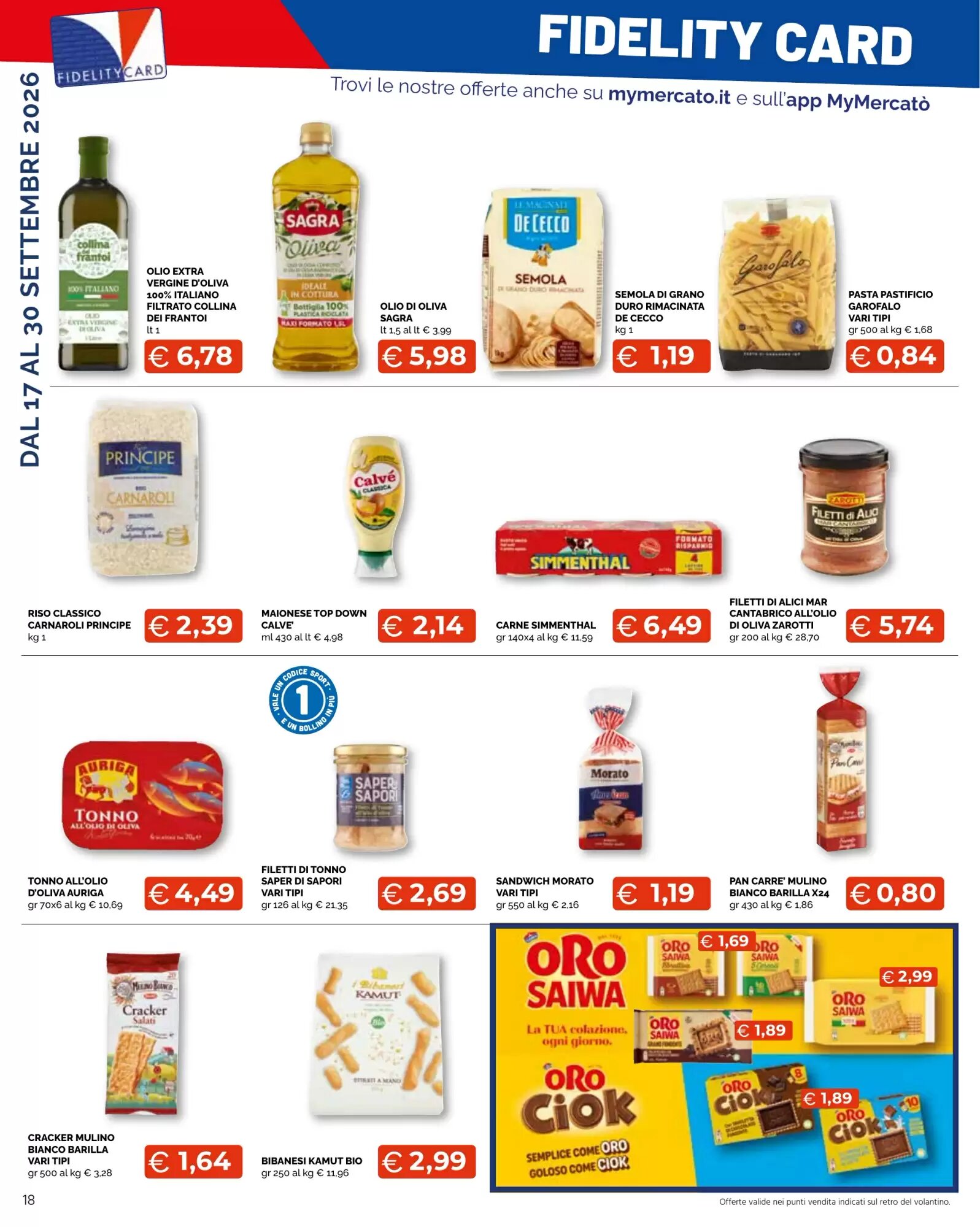 Volantino promozionale Mercatò Big  valide dal 17/09/2026 - Pagina 18.