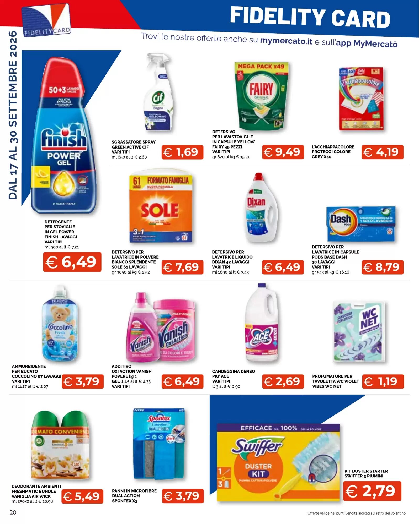 Volantino promozionale Mercatò Big  valide dal 17/09/2026 - Pagina 20.