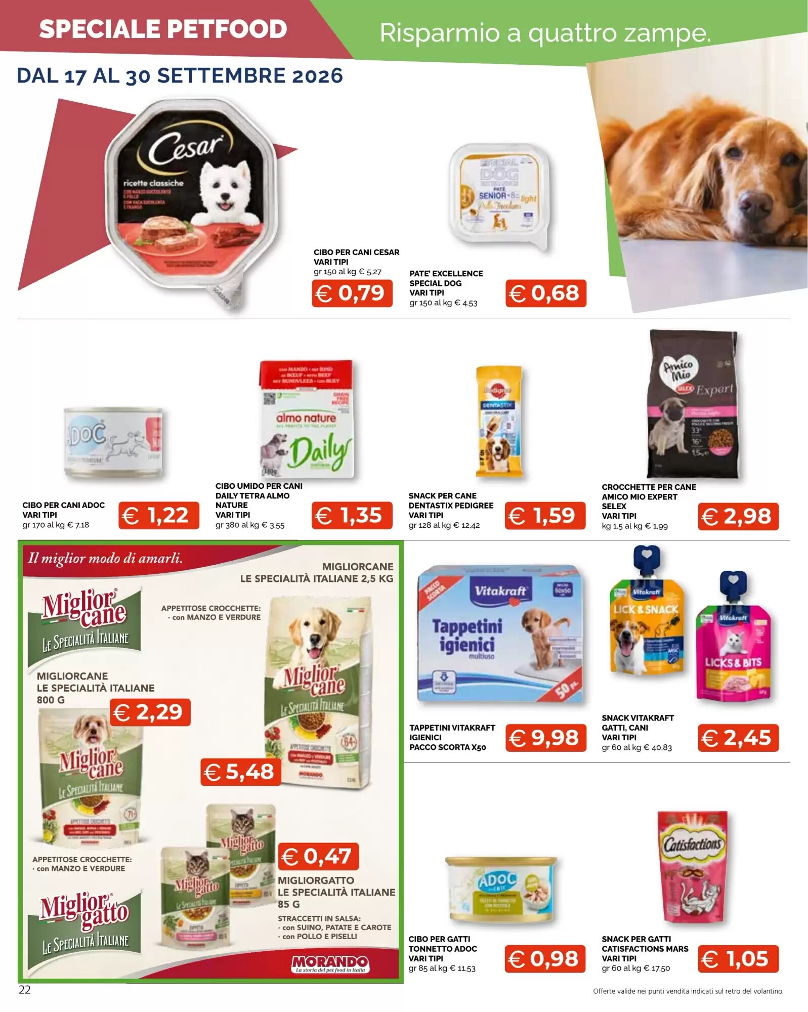 Volantino promozionale Mercatò Big  valide dal 17/09/2026 - Pagina 22.