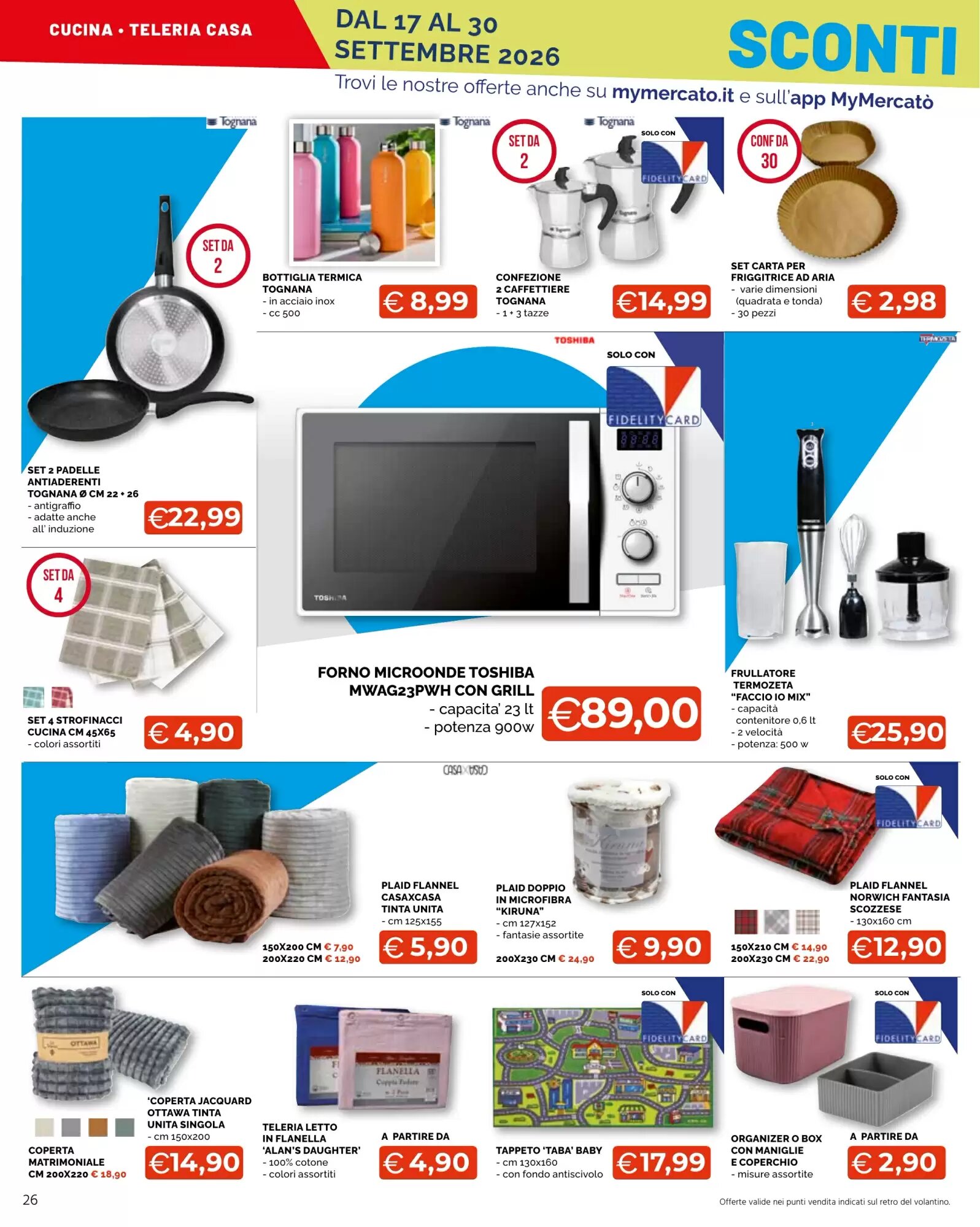 Volantino promozionale Mercatò Big  valide dal 17/09/2026 - Pagina 26.