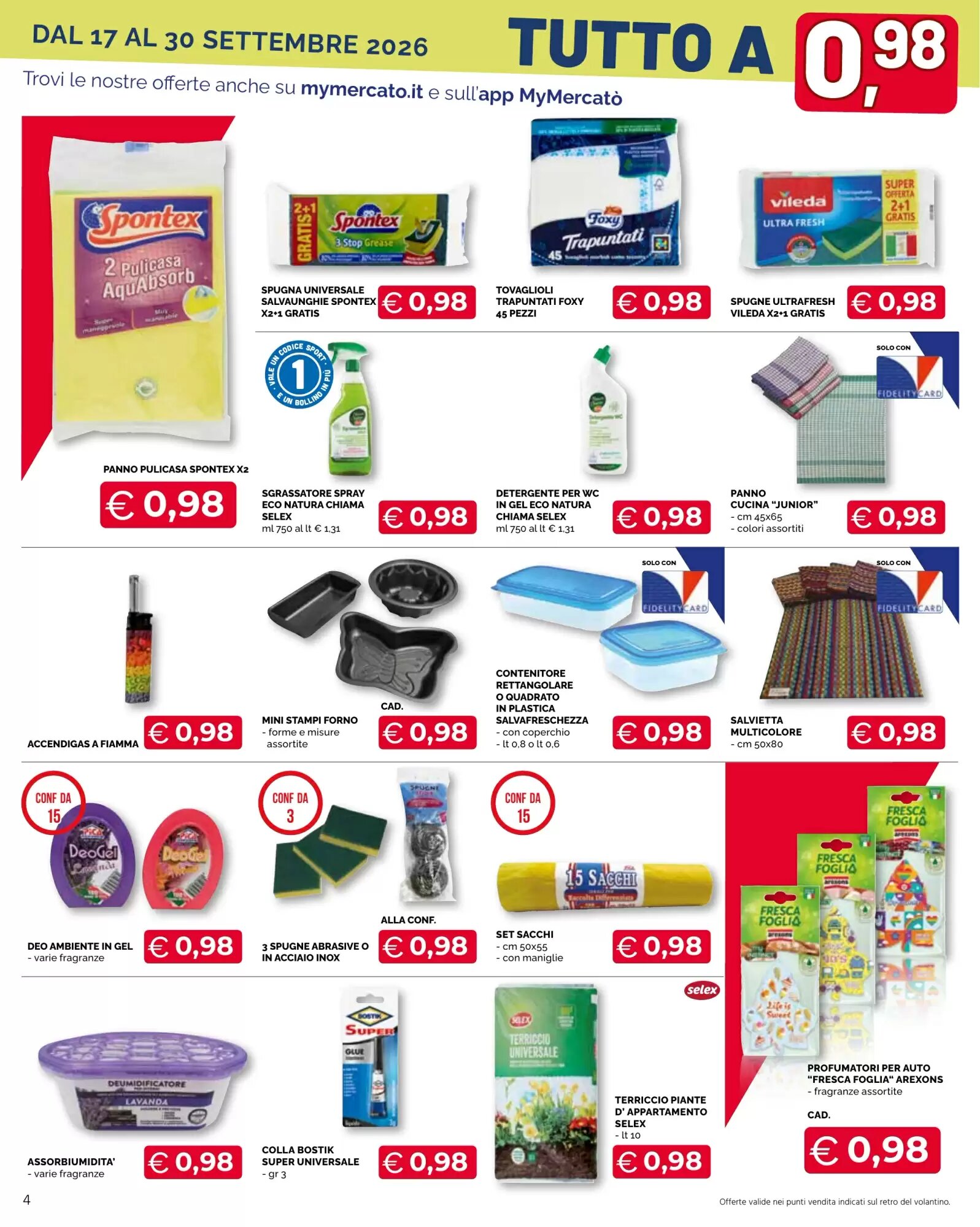 Volantino promozionale Mercatò Big  valide dal 17/09/2026 - Pagina 4.