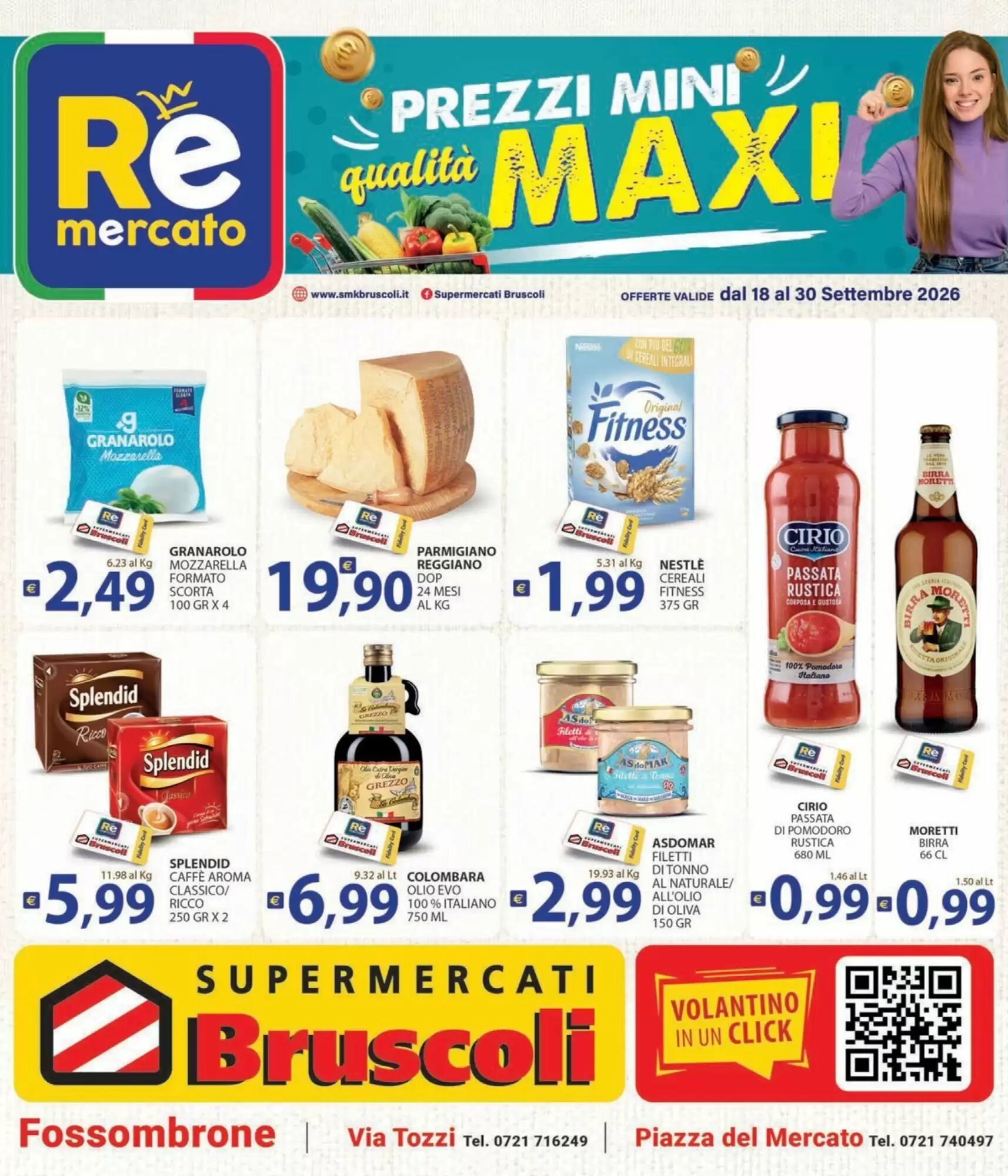 Volantino promozionale Re Mercato Lucrezia valide dal 18/09/2026 - Pagina 1.