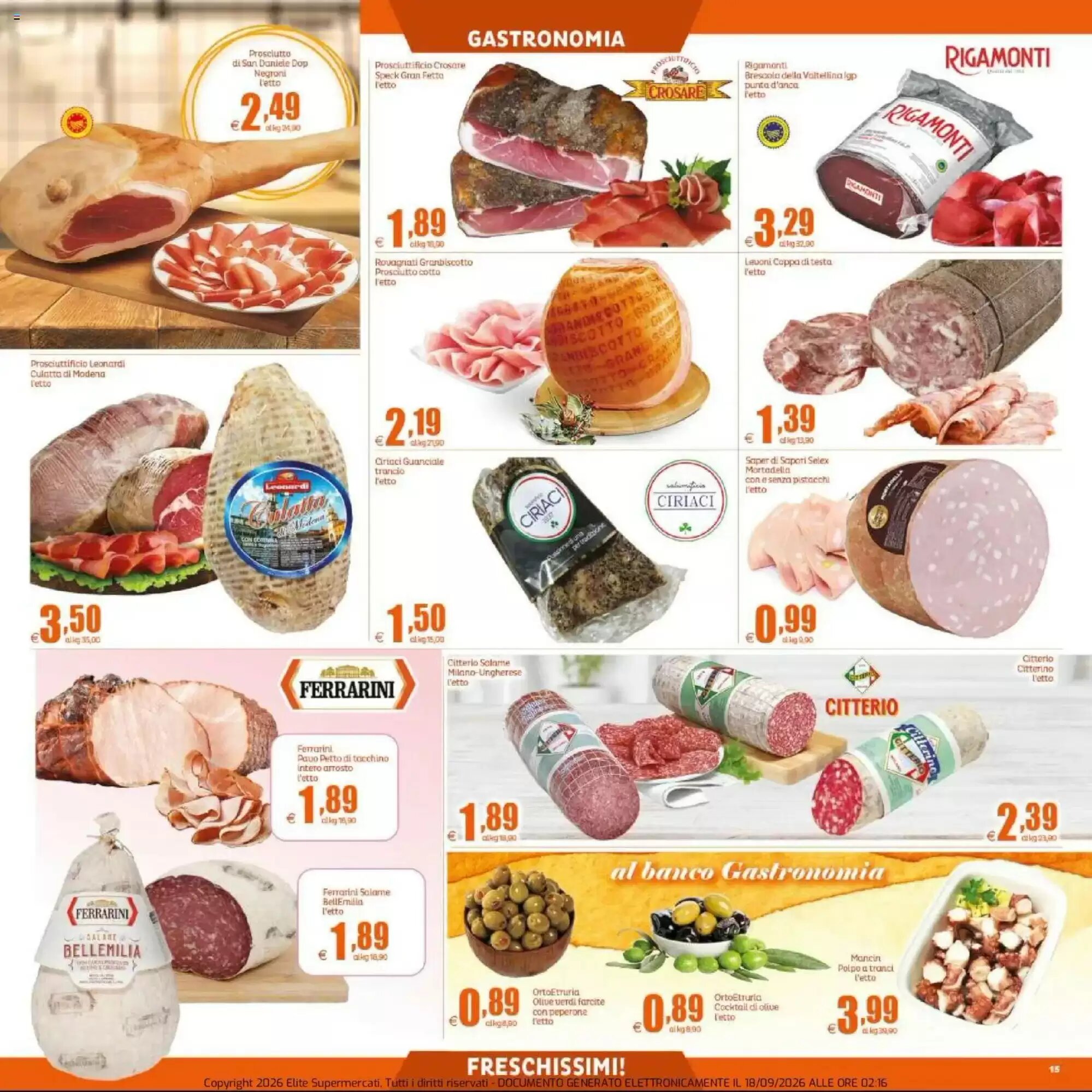 Volantino promozionale Elite  valide dal 18/09/2026 - Pagina 15.