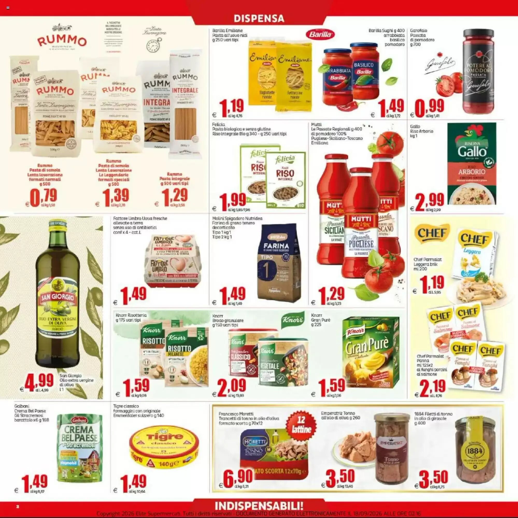 Volantino promozionale Elite  valide dal 18/09/2026 - Pagina 2.
