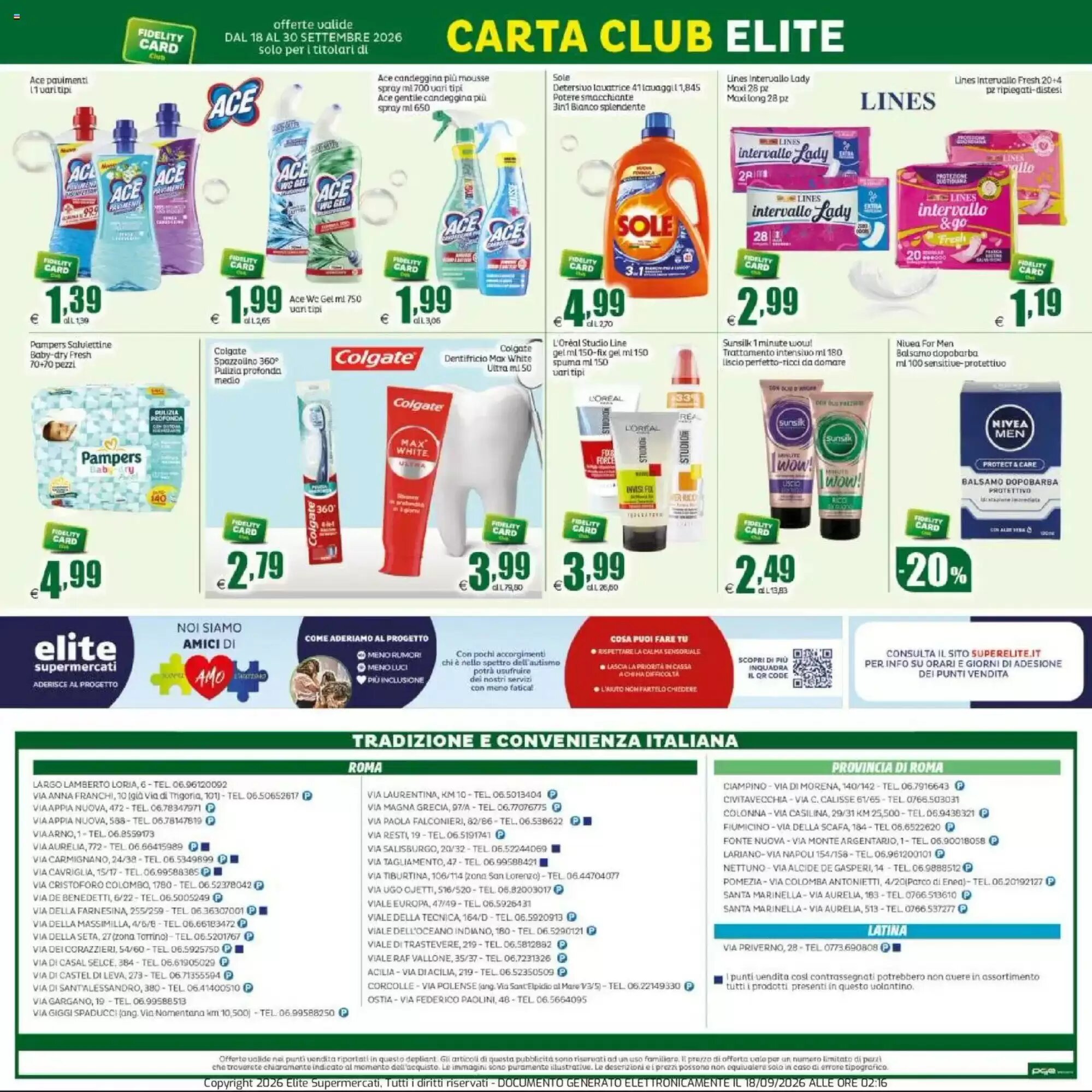 Volantino promozionale Elite  valide dal 18/09/2026 - Pagina 20.