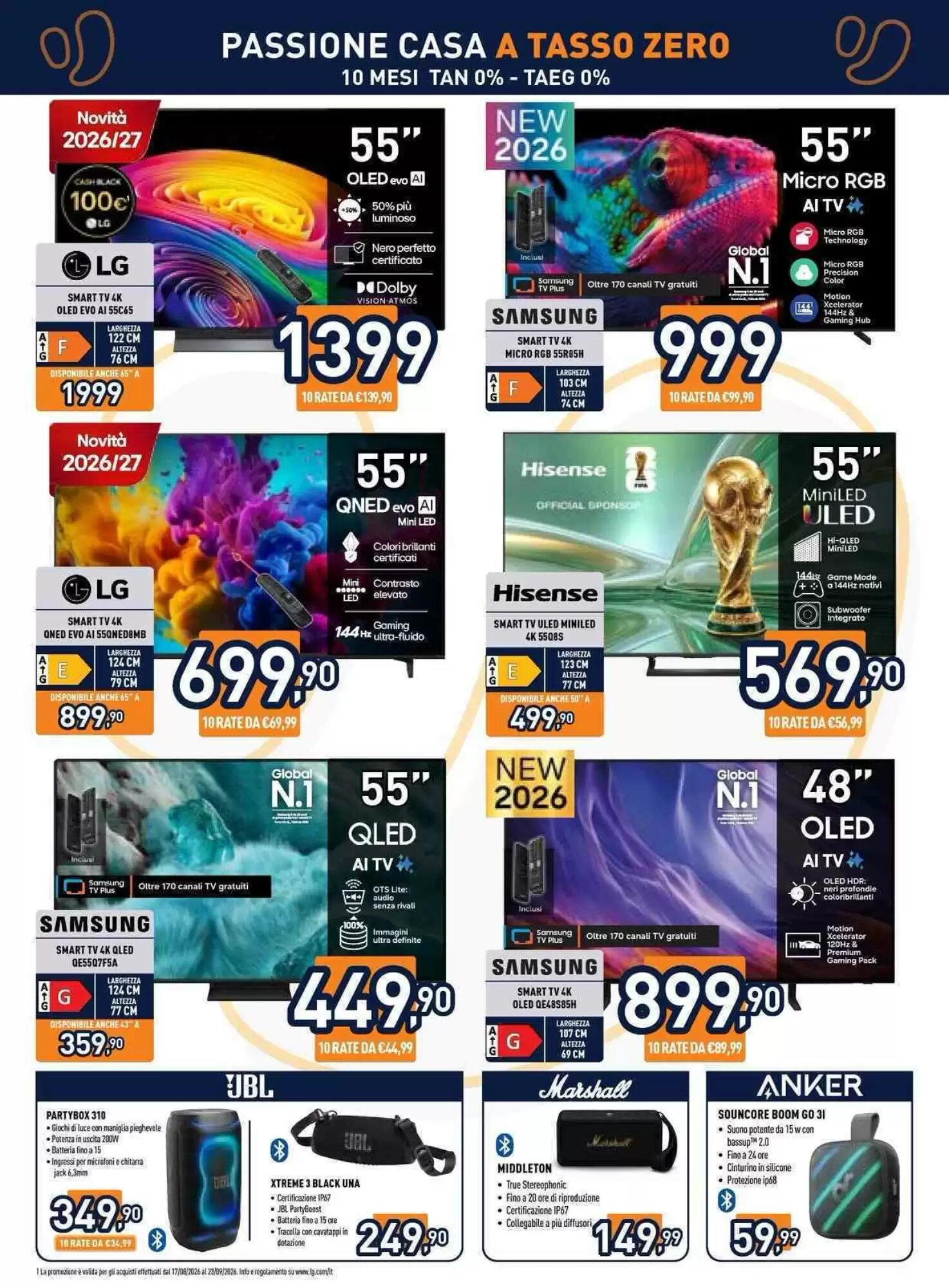 Volantino promozionale Unieuro  valide dal 18/09/2026 - Pagina 22.