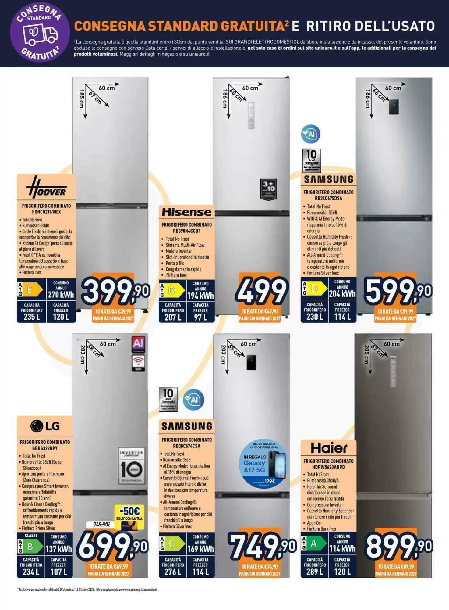 Volantino promozionale Unieuro  valide dal 18/09/2026 - Pagina 7.