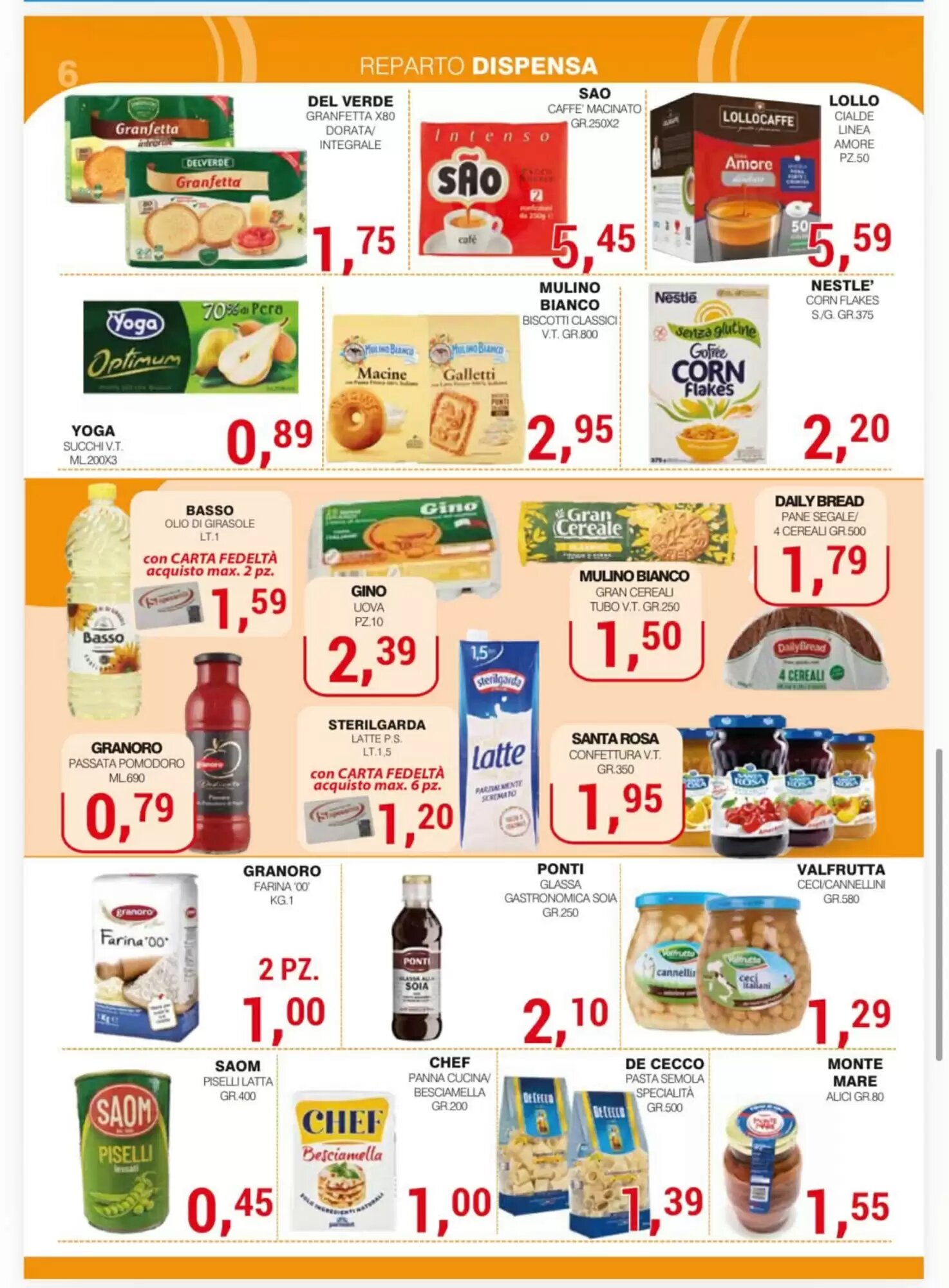 Volantino promozionale Supermercati Spesa Mia  valide dal 19/09/2026 - Pagina 6.