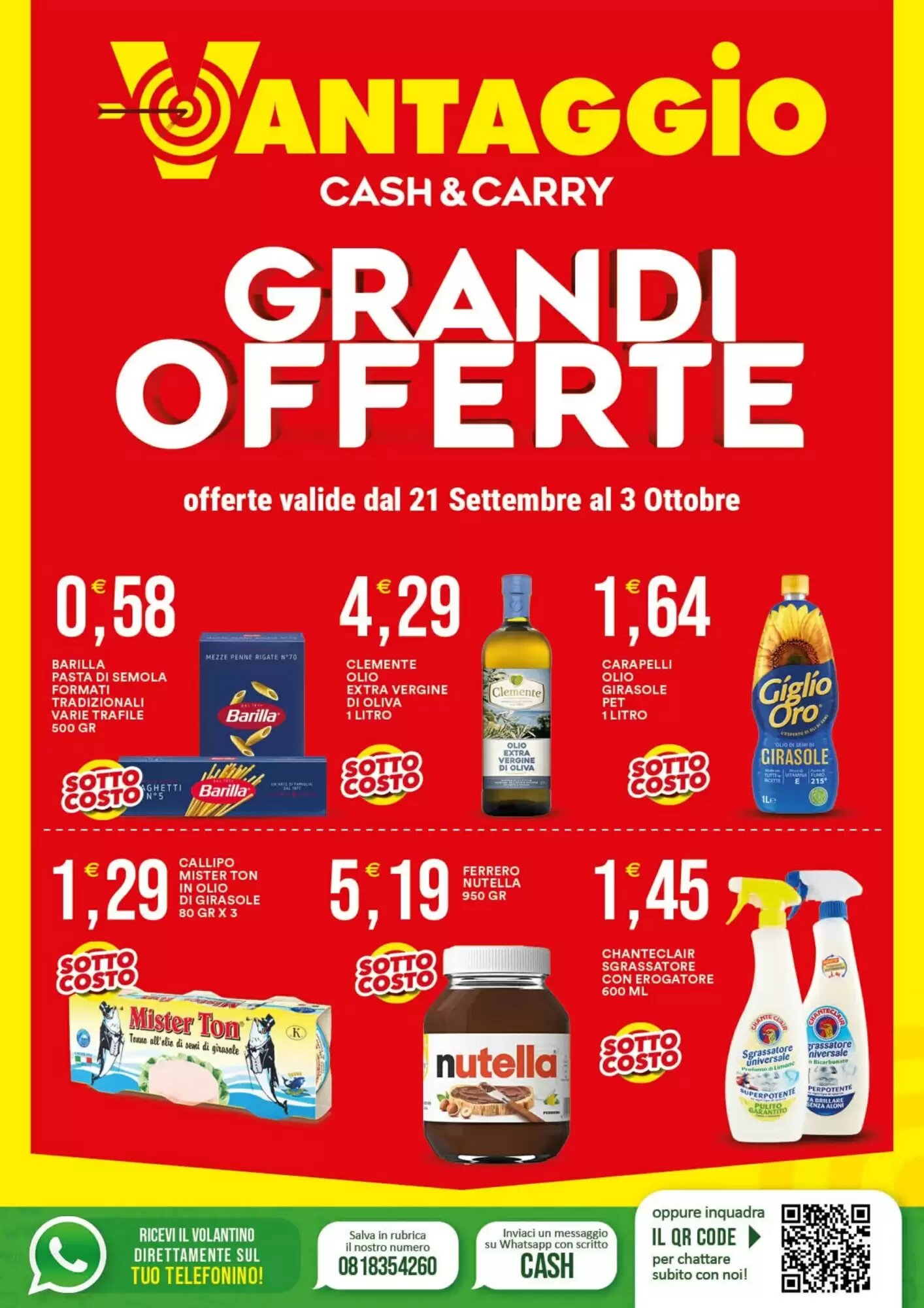 Volantino promozionale Vantaggio Cash&Carry valide dal 20/09/2026 - Pagina 1.
