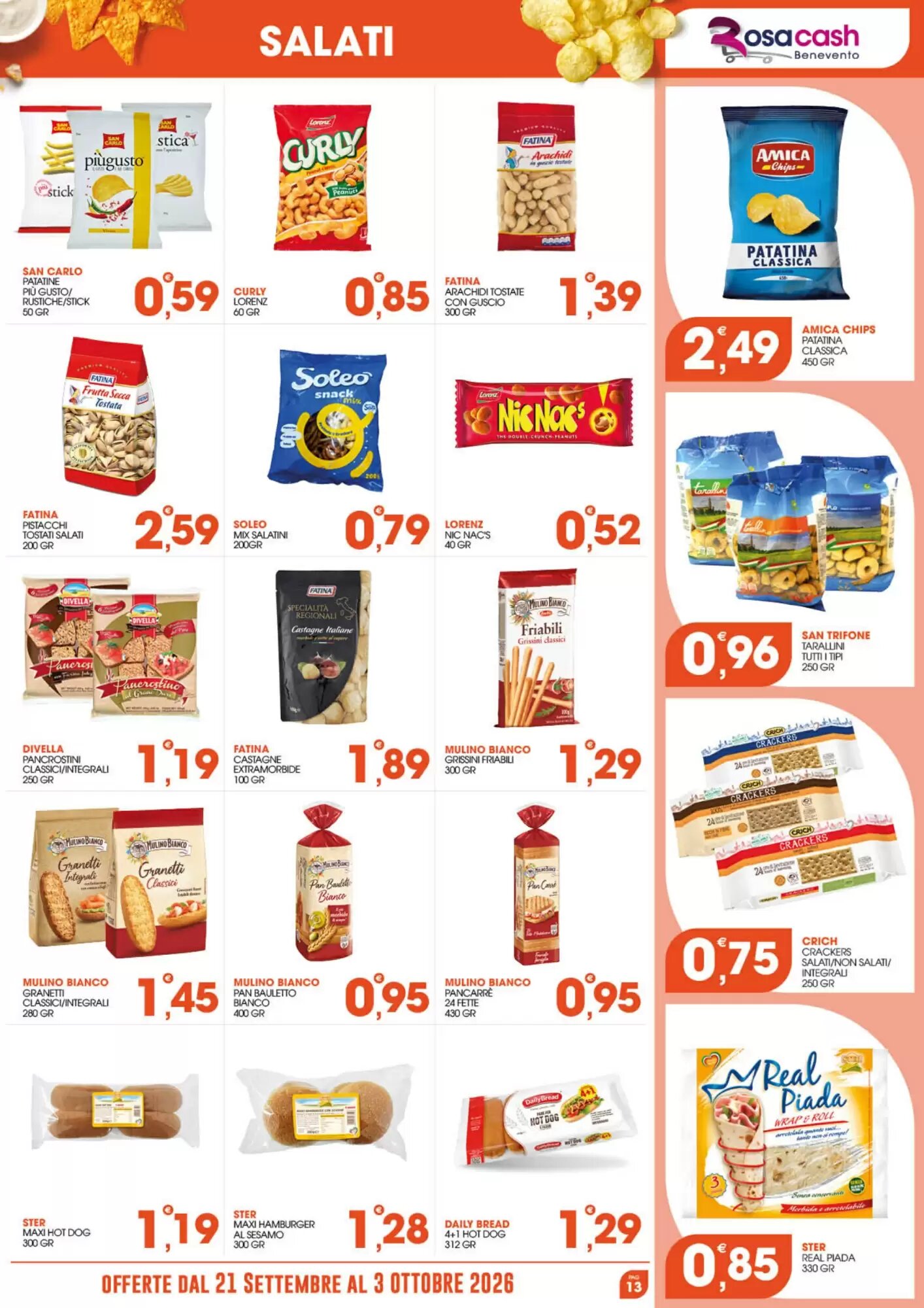 Volantino promozionale Rosa Cash  valide dal 20/09/2026 - Pagina 13.