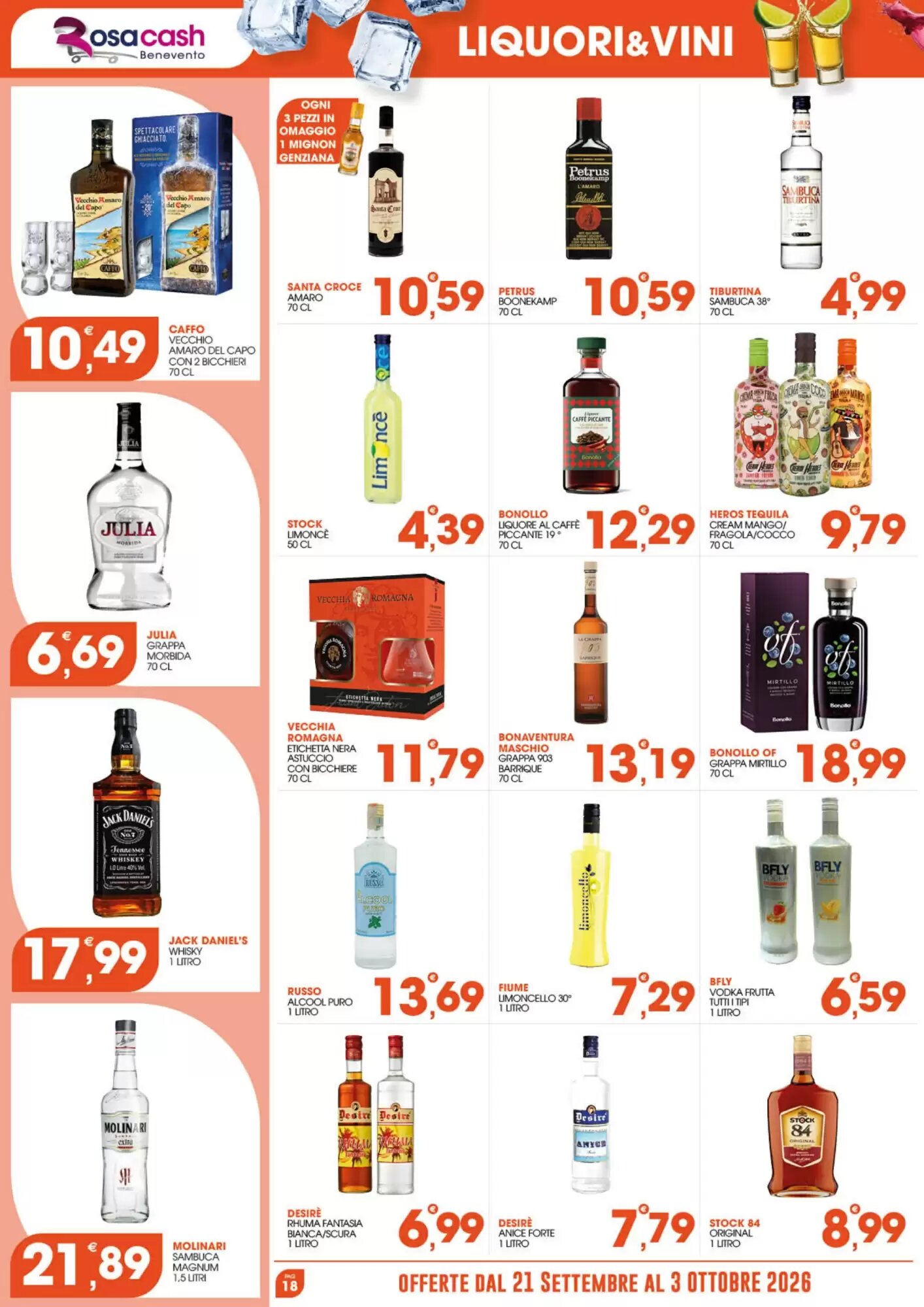 Volantino promozionale Rosa Cash  valide dal 20/09/2026 - Pagina 18.