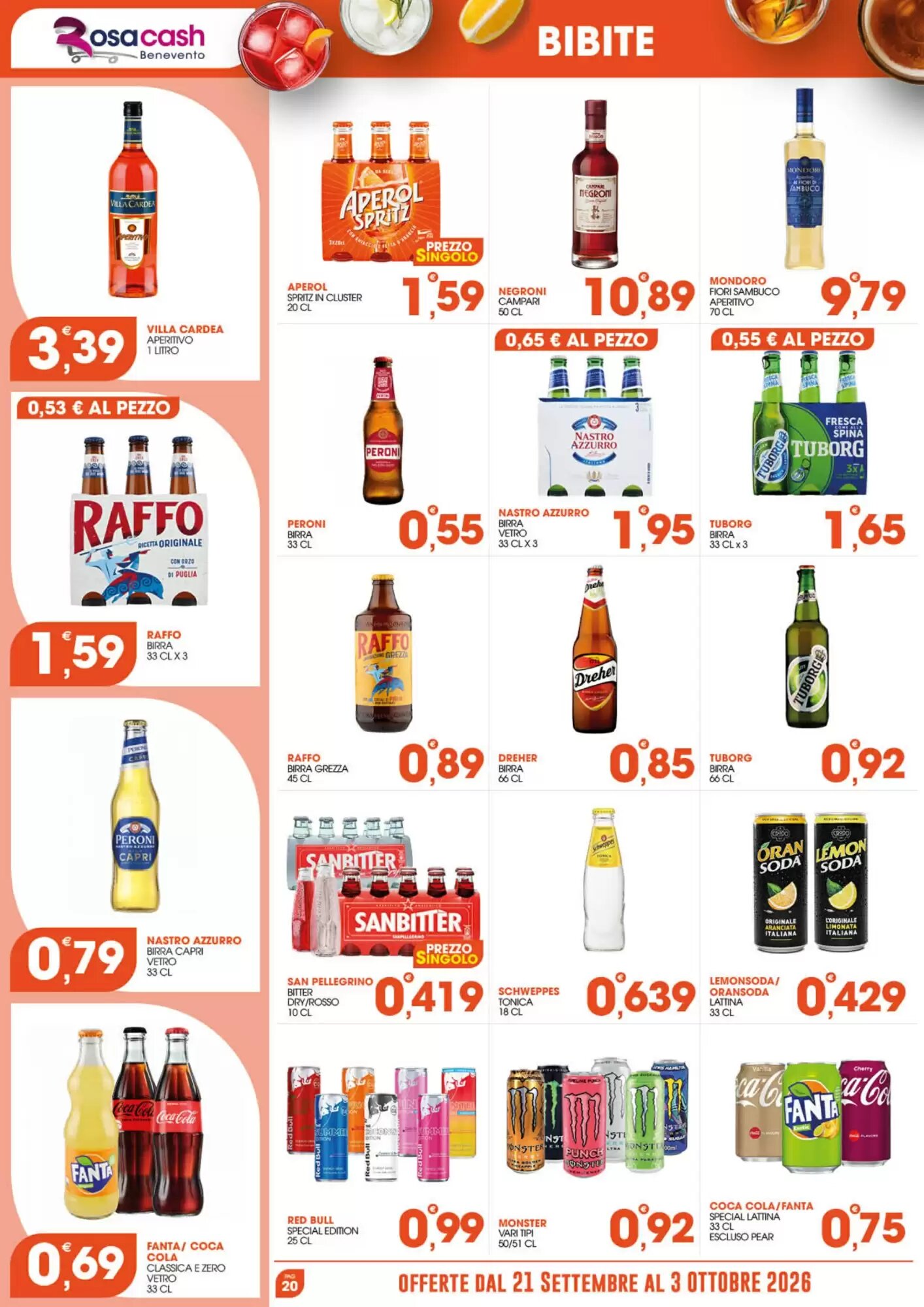 Volantino promozionale Rosa Cash  valide dal 20/09/2026 - Pagina 20.