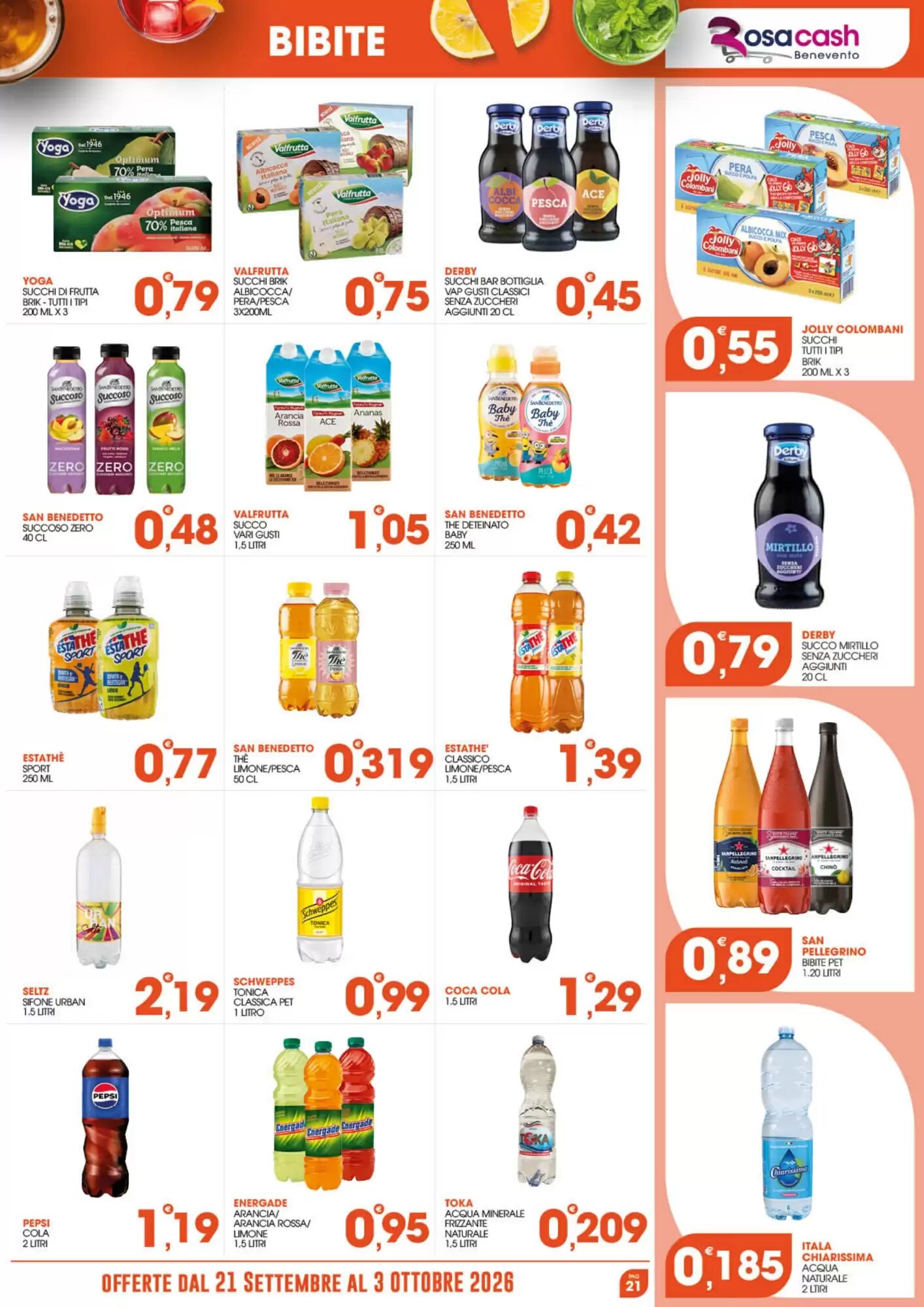 Volantino promozionale Rosa Cash  valide dal 20/09/2026 - Pagina 21.